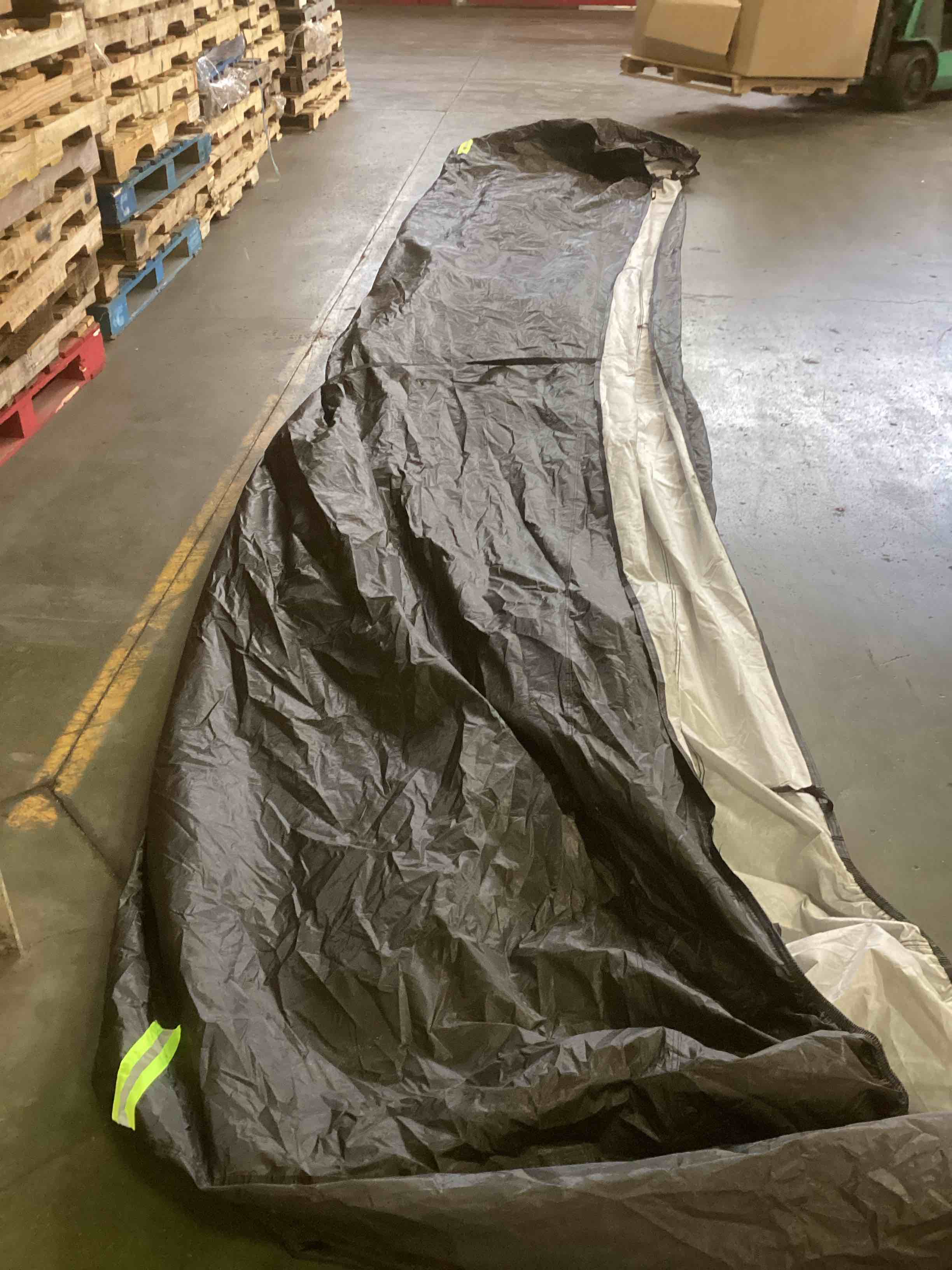 Large Black Tarp With Straps 