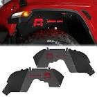 JROAD Inner Fender Front Fender Liners Compatible with Jeep Wrangler JL Aluminum,with 4 LED Lights for 2018-2022 Jeep Wrangler JL & JLU Unlimited 2 & 4 Door