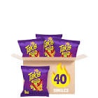 (best by mar 17 2025) Takis Fuego Rolled Spicy Tortilla Chips, Hot Chili Pepper Lime Flavored Hot Chips, Multipack 40 Individual Bags, 1 Ounce Each