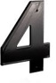 Montague Metal Products Helvetica Font Individual House Number, 1 and 4, 24-Inch 