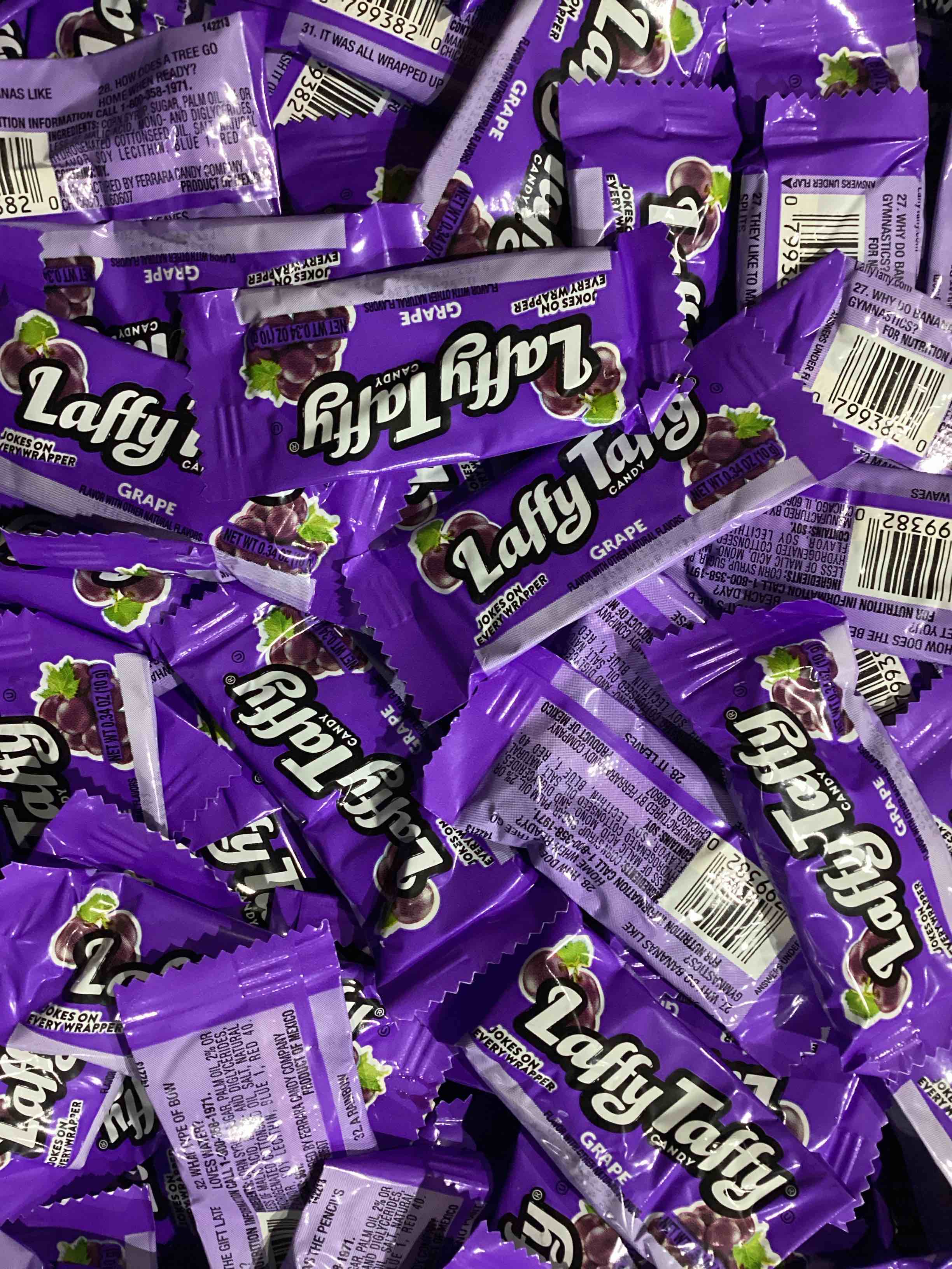 laffy taffy grape 24lb case (exp: mar 2022)