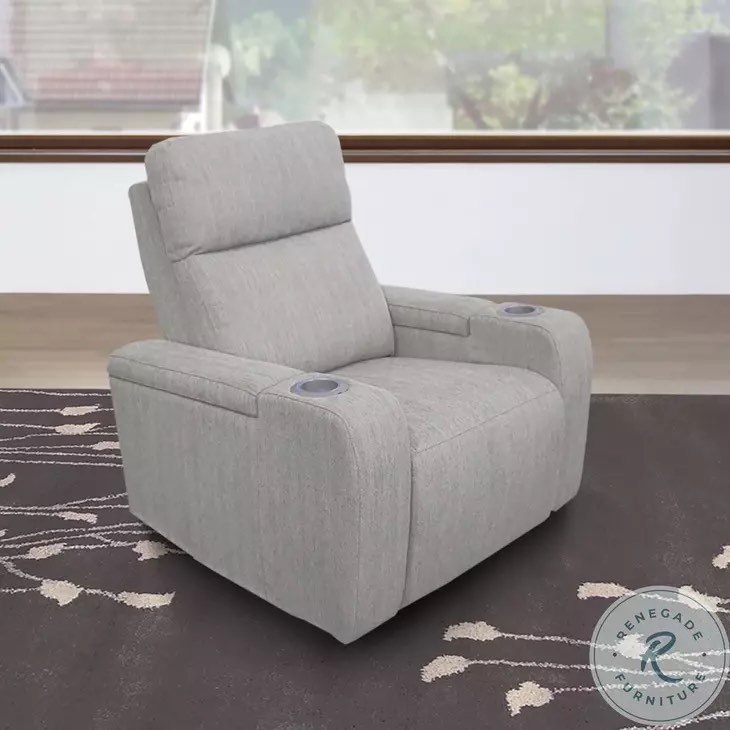 Orpheus Bisque Performance Fabric Power Recliner