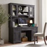 incomplete 1/3)))))broken)))))) Eiyanna 76" High Computer Desk Bar Cabinet with Hutch