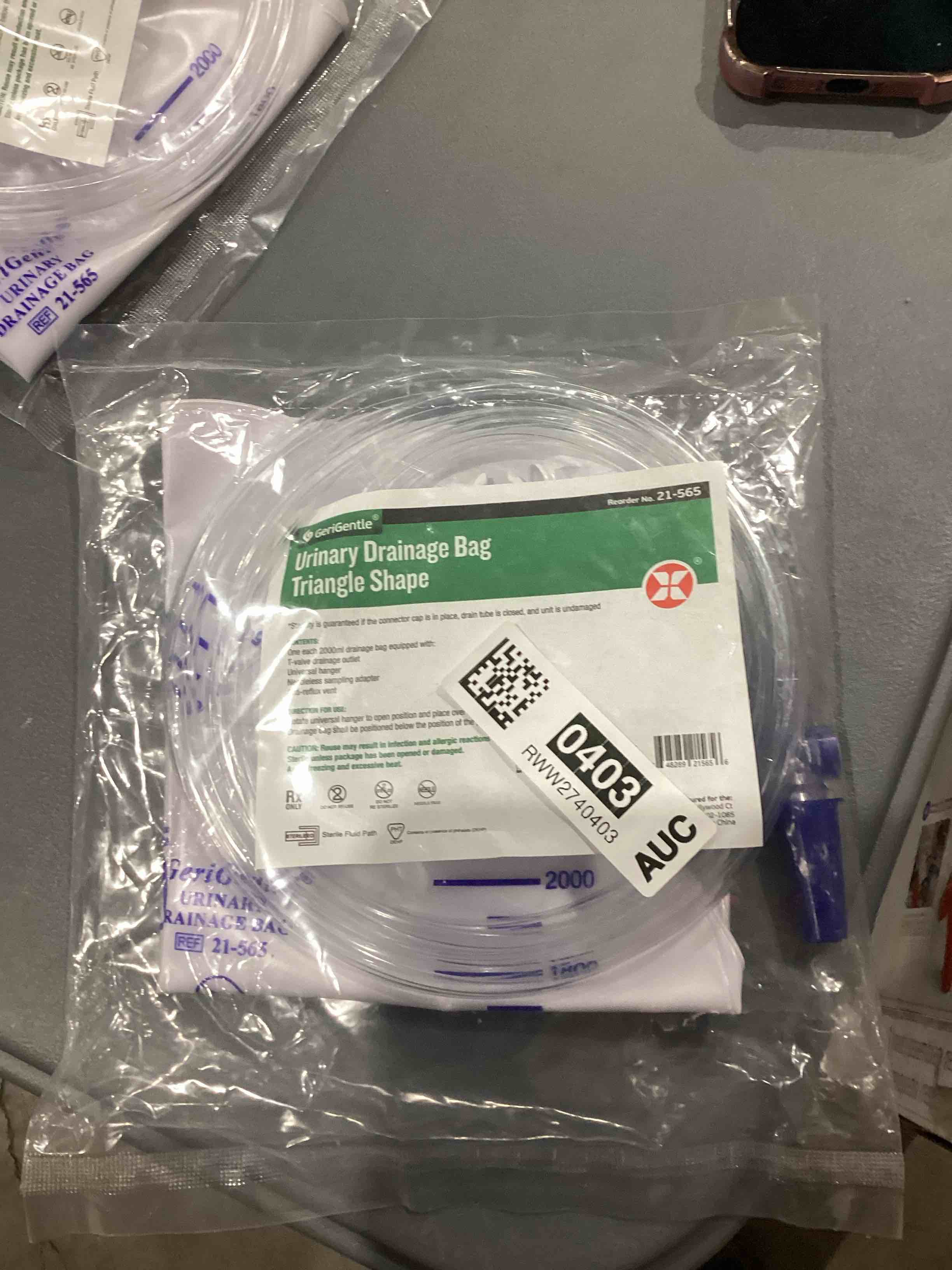 urinary Drainage Bag triangle shape