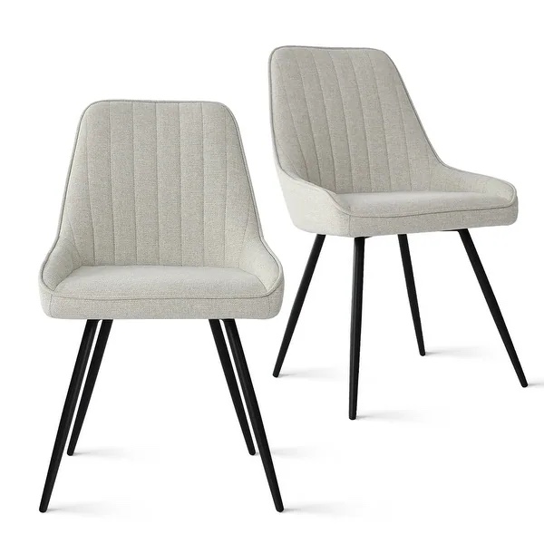 Set of 2 Audna Upholstered Dining Chairs