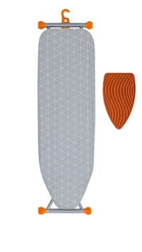 Ironing Board with Extra Thick Cover, Height Adjustable, Easy Storage with Smart Hanger 13x43