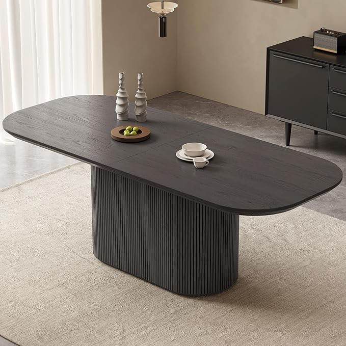 Oval Dining Table Dining Room Table for Kitchen, Bar, Living Room ( incomplete box 3 of 3 )) 