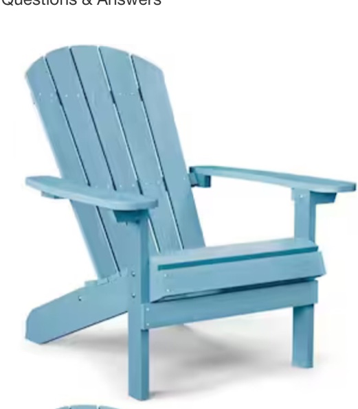 Adirondack Chairs, Plastic Adirondack Chair, All-Weather Resistant Adirondack Chairs, Widely Used in Outdoor, Fire Pit, Deck, Outside, Garden 1 PCs