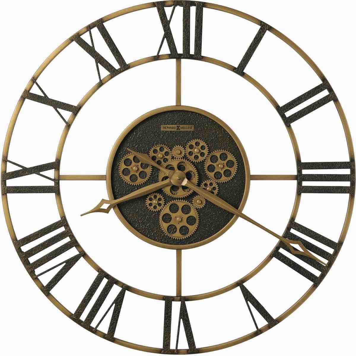 Howard Miller® Quinlan Antique Brass Oversized Wall Clock