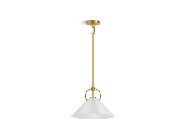 Kohler Kernen By Studio Mcgee 14" Pendant - Brushed Moderne Brass ( incomplete ) 