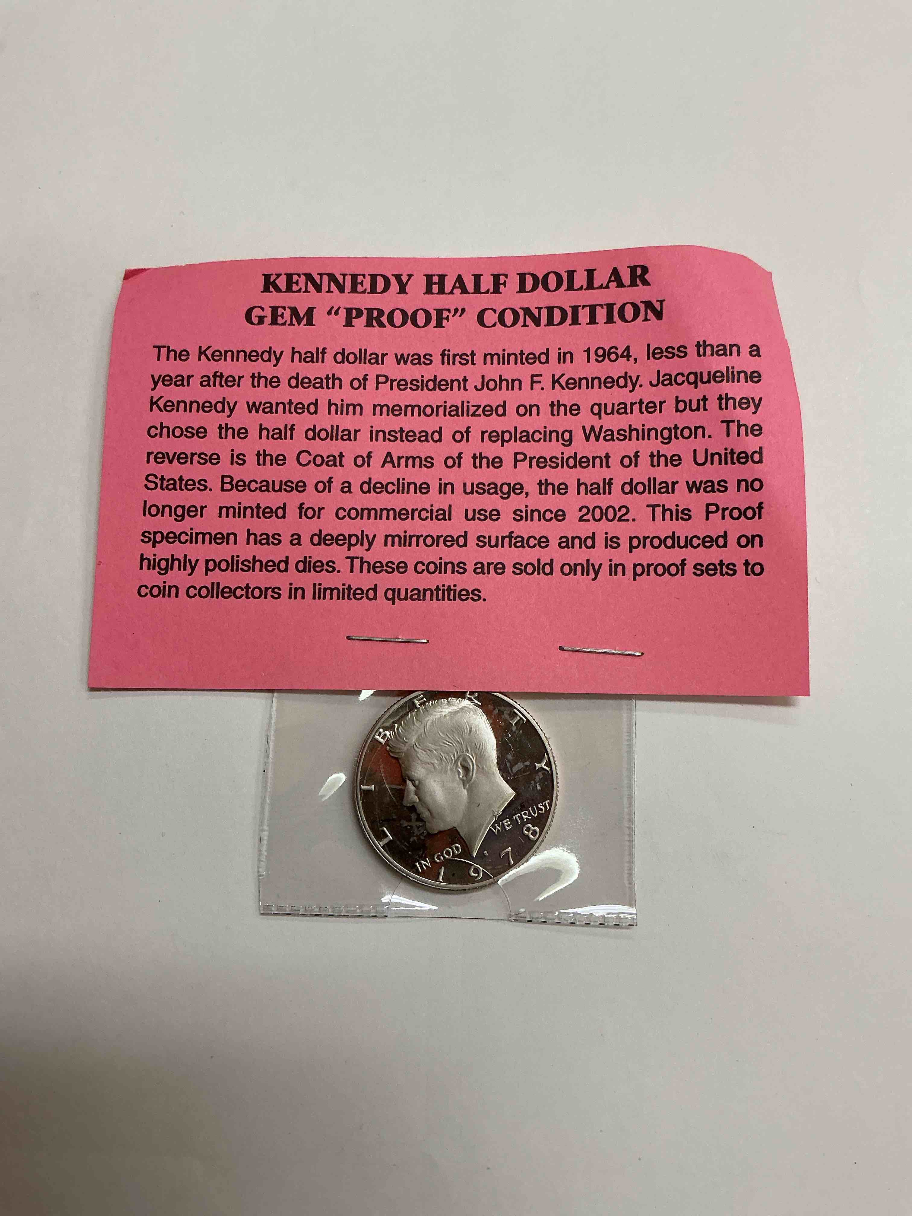 Kennedy Gem “Proof” Half Dollar 