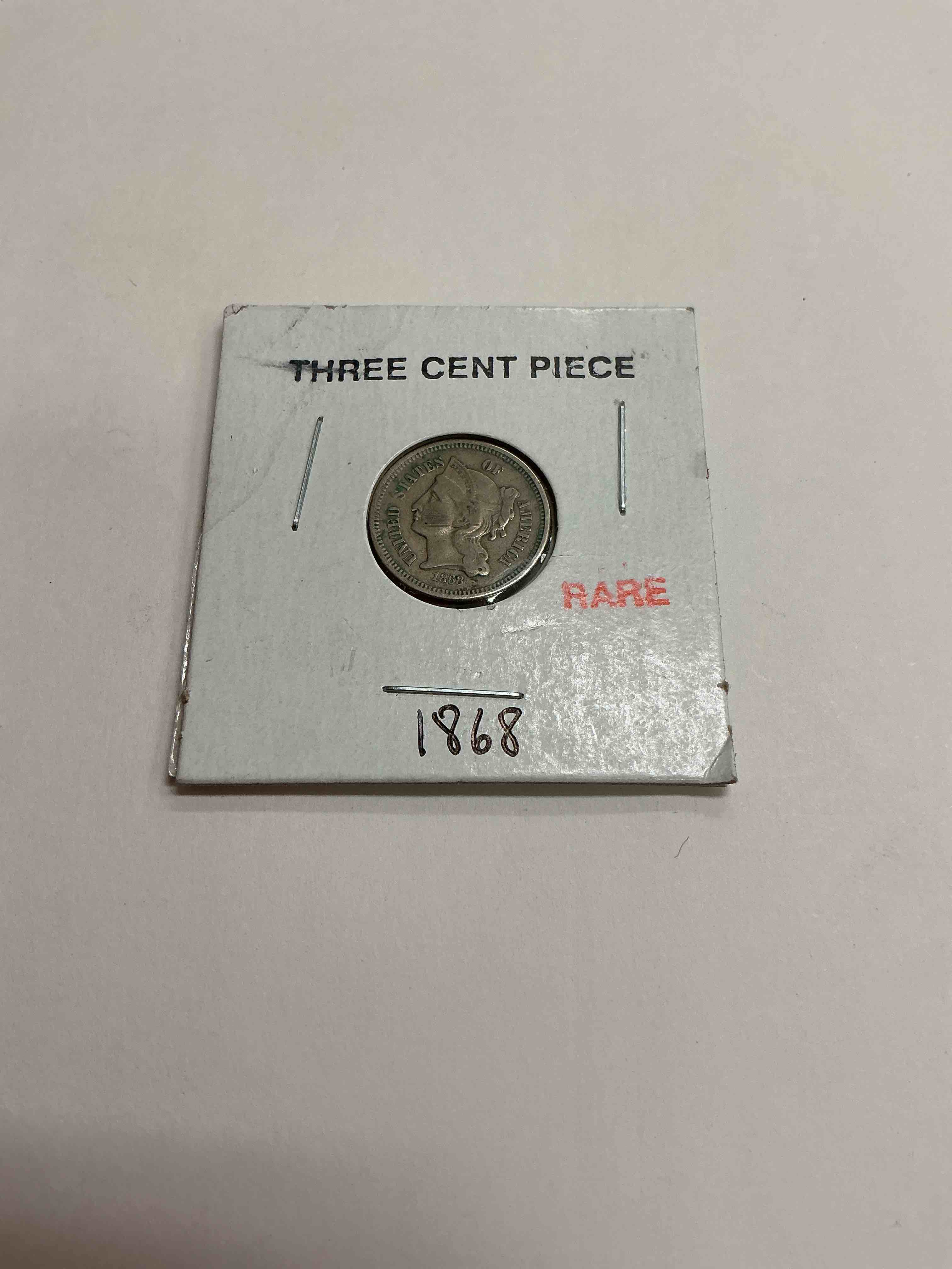 Rare 1868 Three Cent Piece