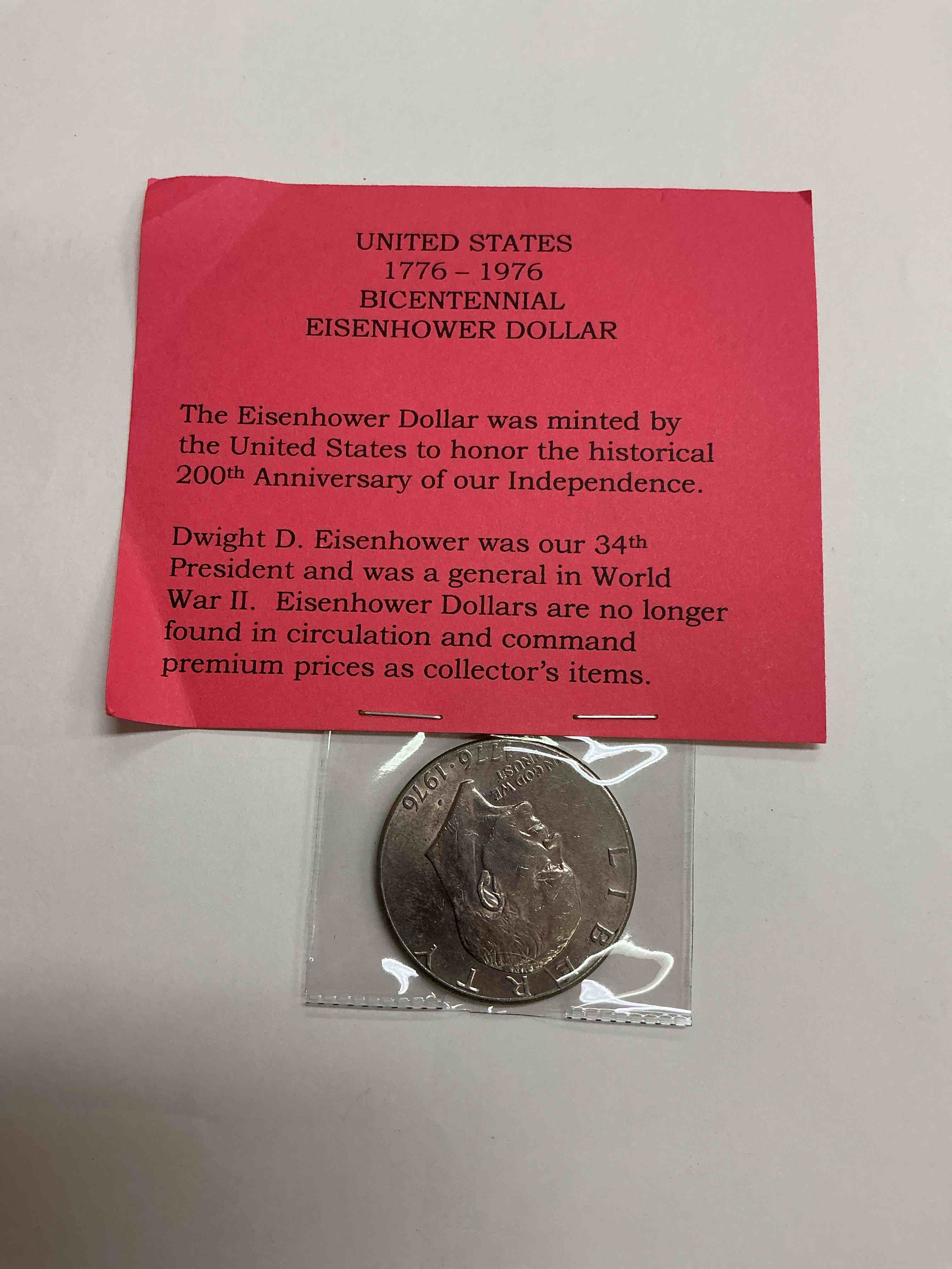 United States 1776 - 1976 Bicentennial Eisenhower Dollar 