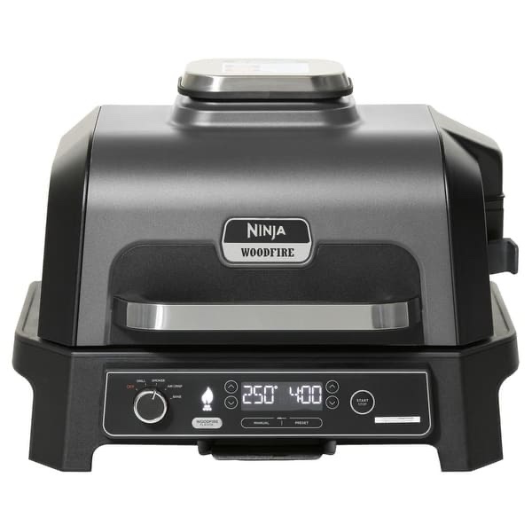 Ninja Woodfire Pro XL Outdoor Grill & Smoker with Thermometer & Cover, Green