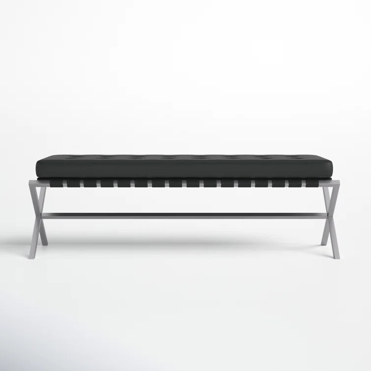 Canton 56" Vegan Leather Bench