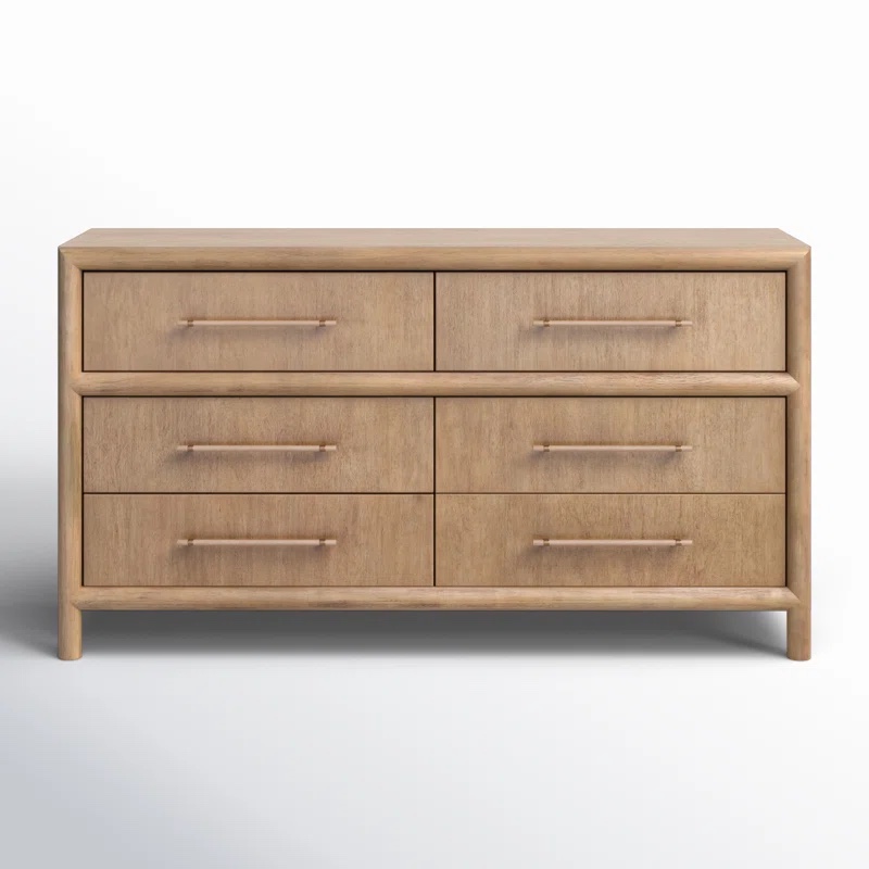 Colleen 6 Drawer 66" W Double Dresser