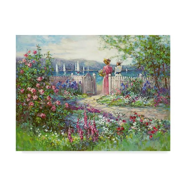 Barbara Mock 'Spring Reflection' Canvas Art 14”x19”