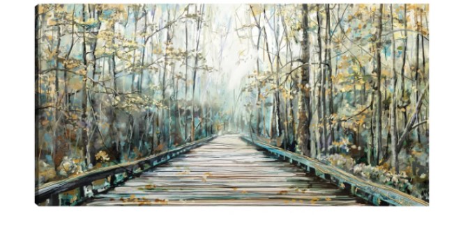 Seasonal Journey by Studio Arts Canvas Art Print Format: Wrapped Canvas, Size: 21" H x 40" W x 1.5" D