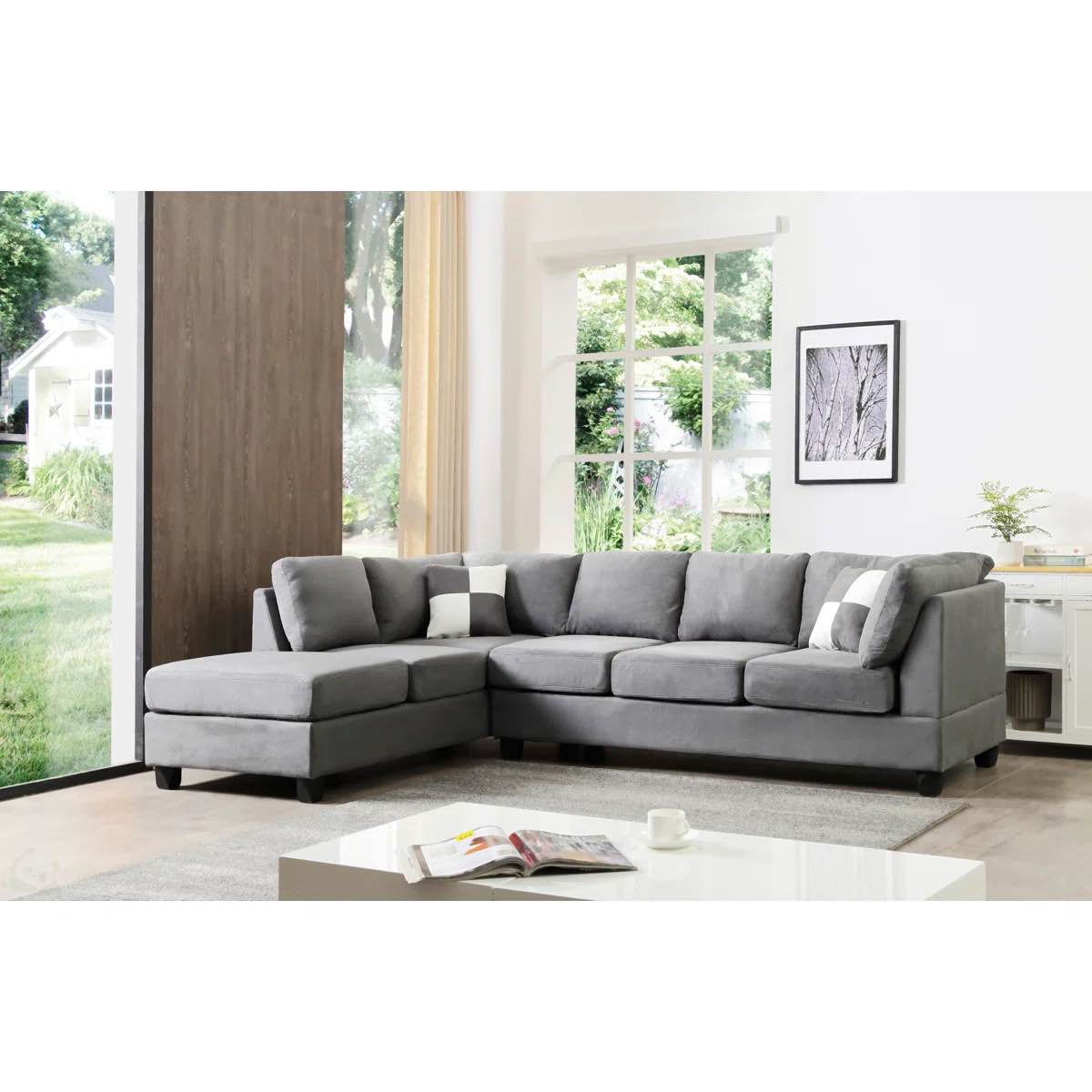 *incomplete,box 1/2 only* Glory Furniture Malone G633B-SC Sectional Sofa