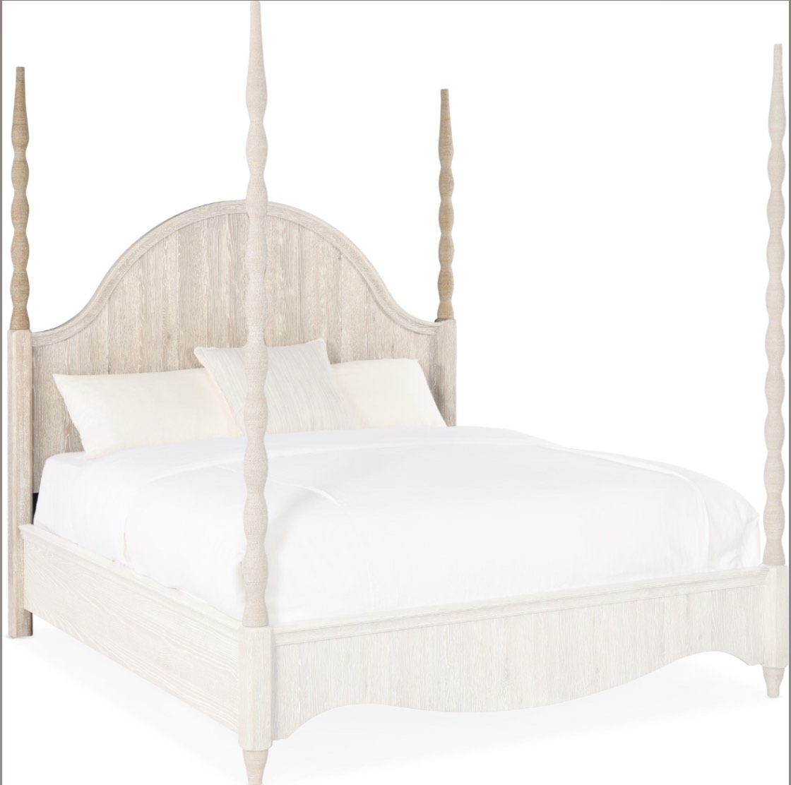 (incomplete headboard only) Hooker Furniture Bedroom Serenity Jetty 5/0 Poster Headboard 6350-90651-80