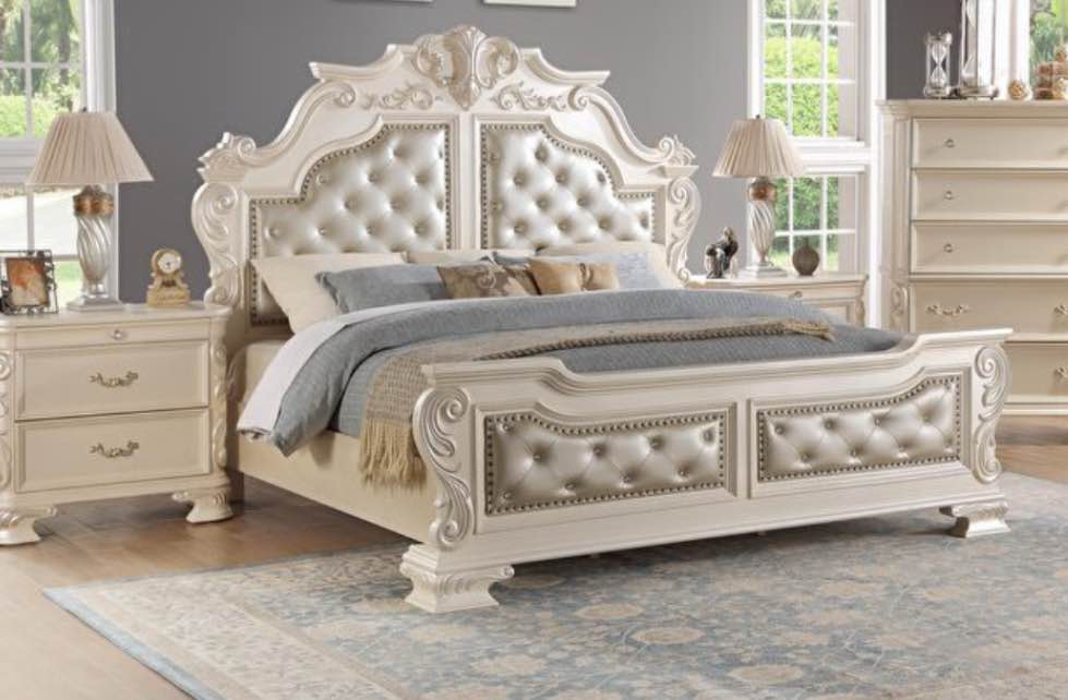 *incomplete,headboard only* Victoria Queen bed frame 