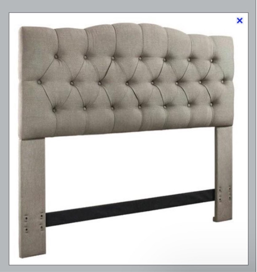 Jameson California king/ eastern king headboard grey
