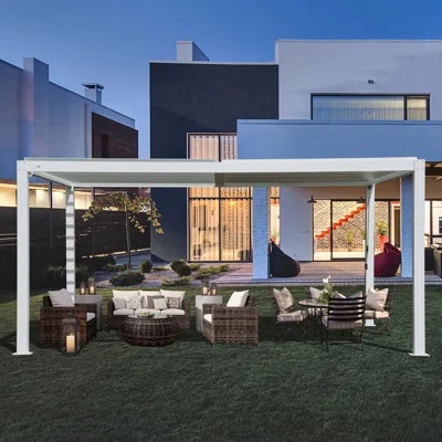 *incomplete,box 3/6 only* 13’x10’ outdoor louvere white 