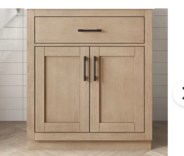incomplete) Ove Decors Bailey 30" Free Standing Single Basin Vanity Set with Cabinet and Quartz Vanity Top