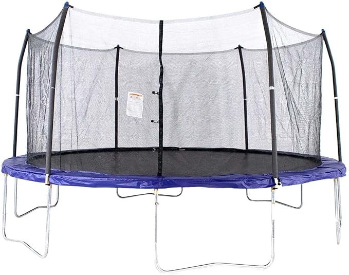  incomplete box 1 of 2)Skywalker Trampolines 16’ Round Trampoline with Enclosure – Blue