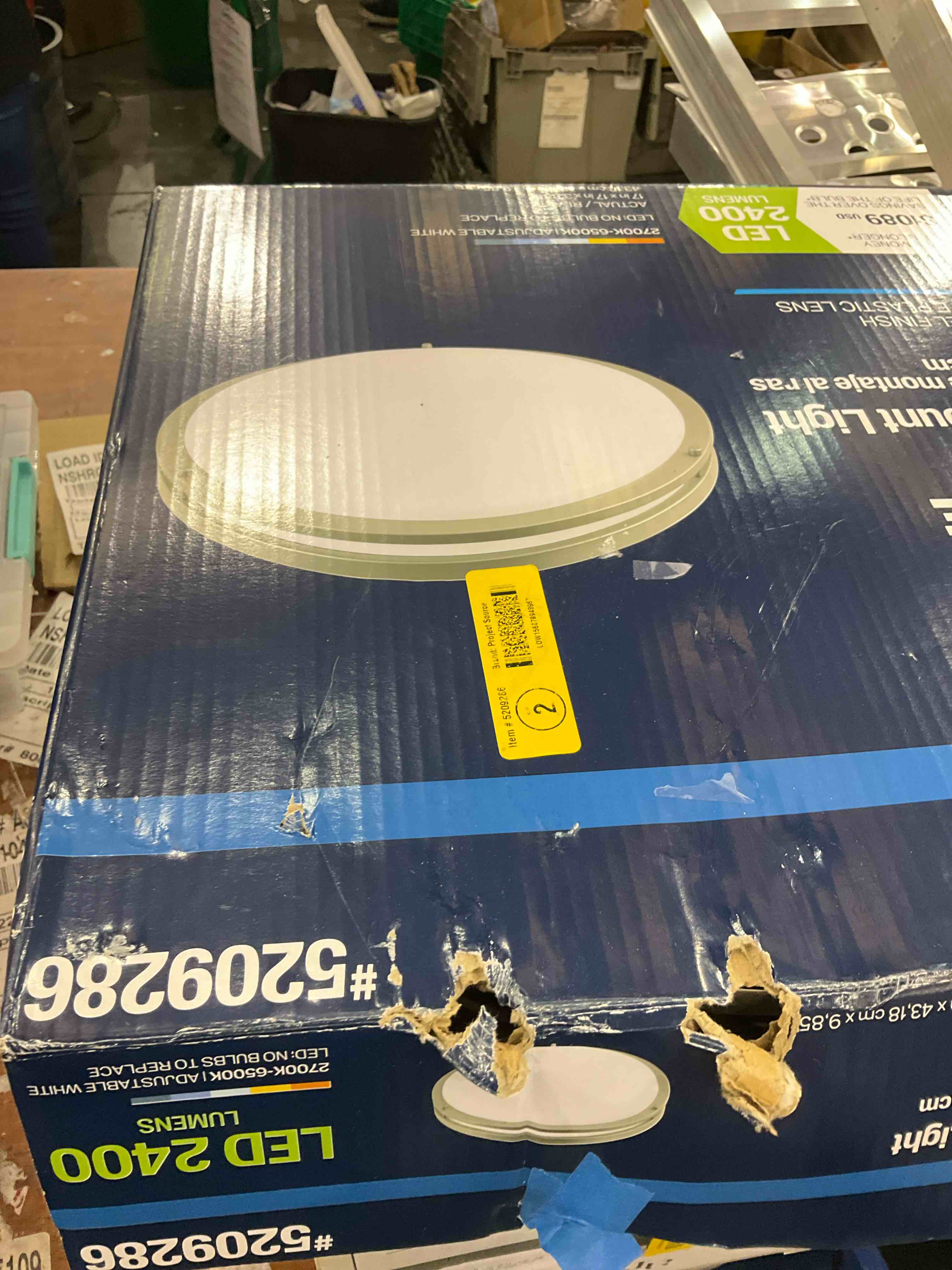 36W Dimmable LED Ceiling Light Fixture, 12in Flush Mount Light Fixture, Ceiling Lights for Bedroom, Kitchen, Bathroom, Super Bright 4000 Lumens, 400W Equivalent, 5000K Daylight White, 2 Pack