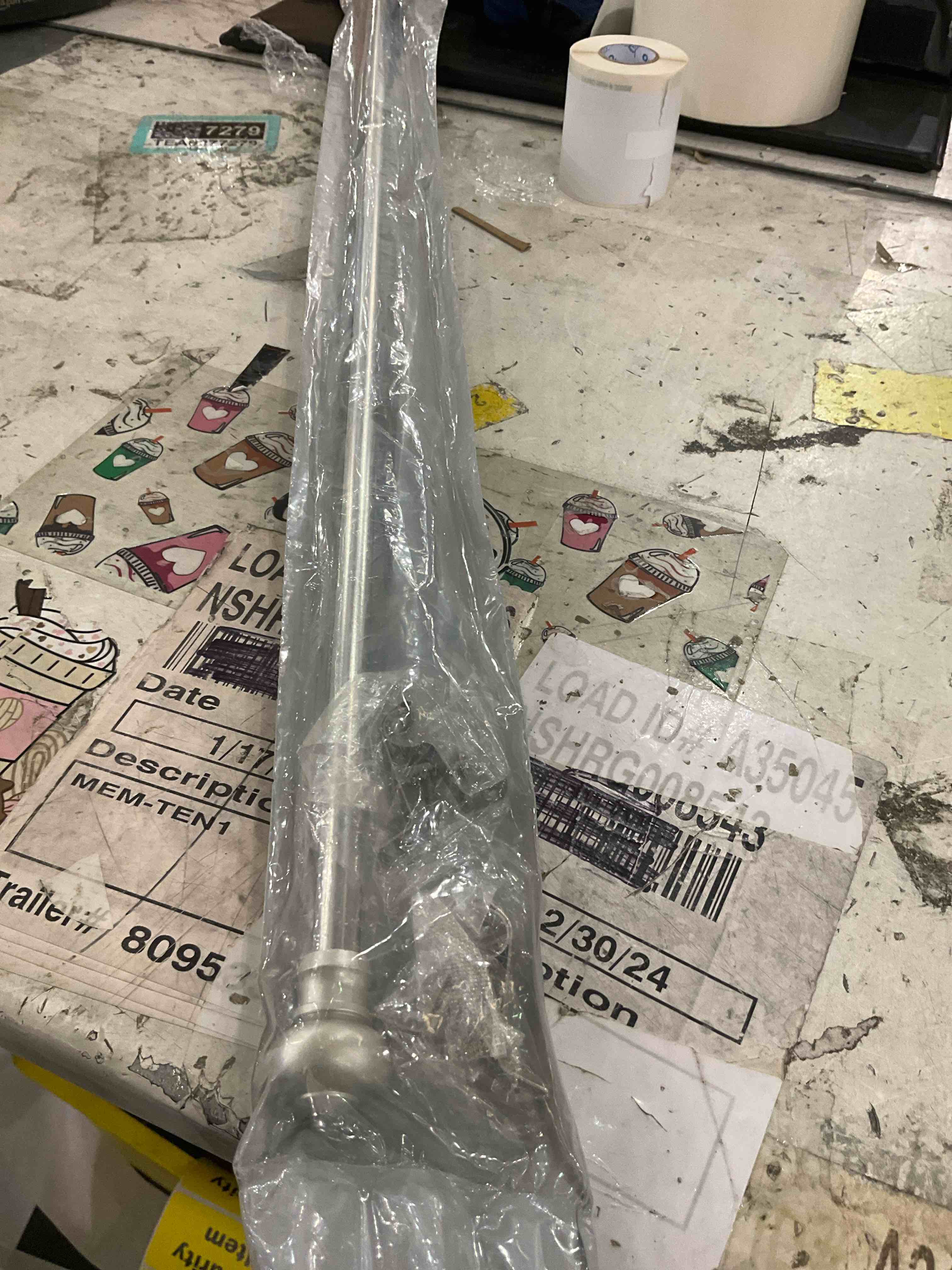 Condition photo showing Good Condition for Kenney® Ashby 7/16" Petite Café Decorative Window Curtain Rod, 28-48", Satin Silver