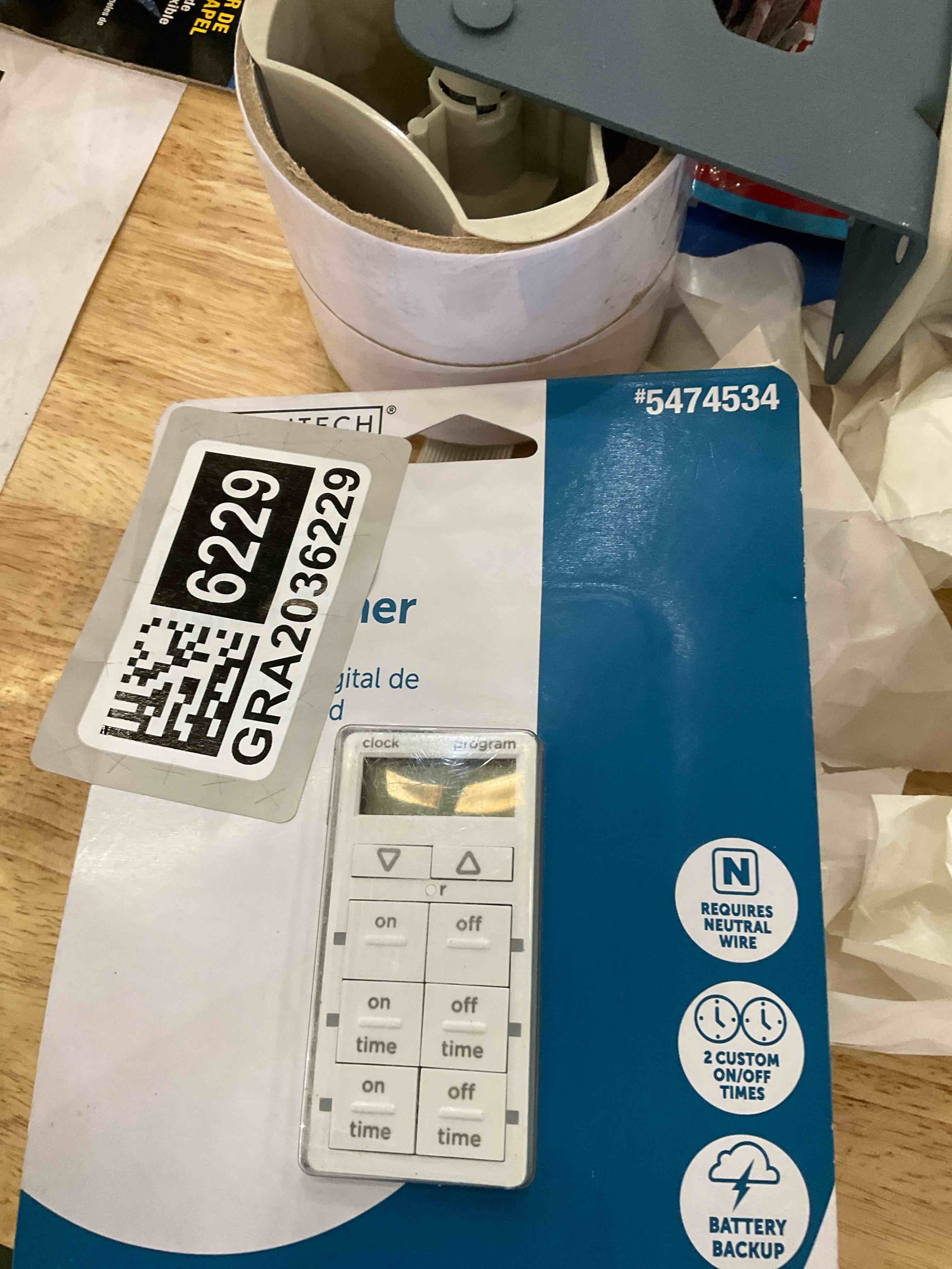 In Wall Digital Timer