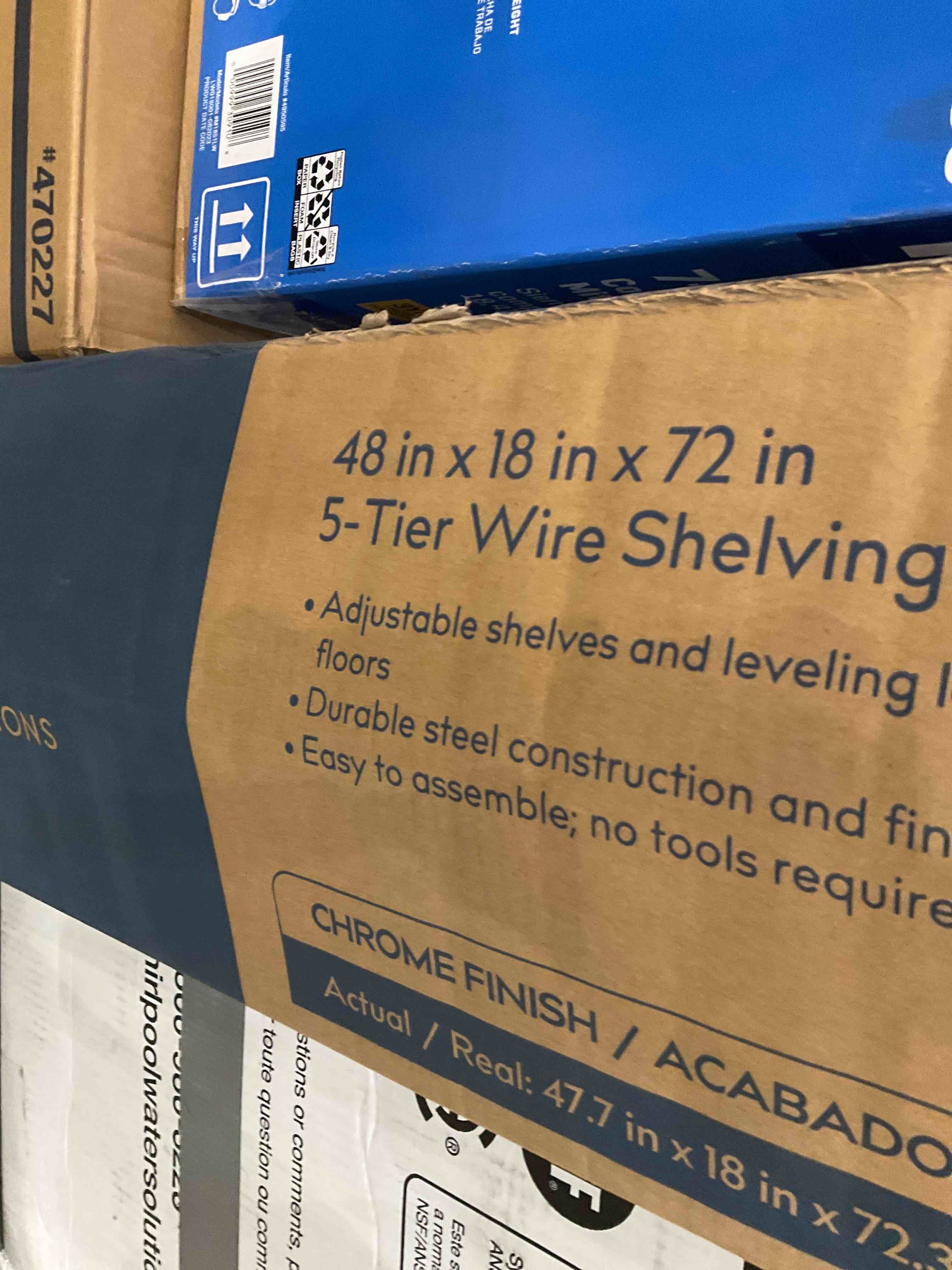 5-Tier Wire Shelving Unit