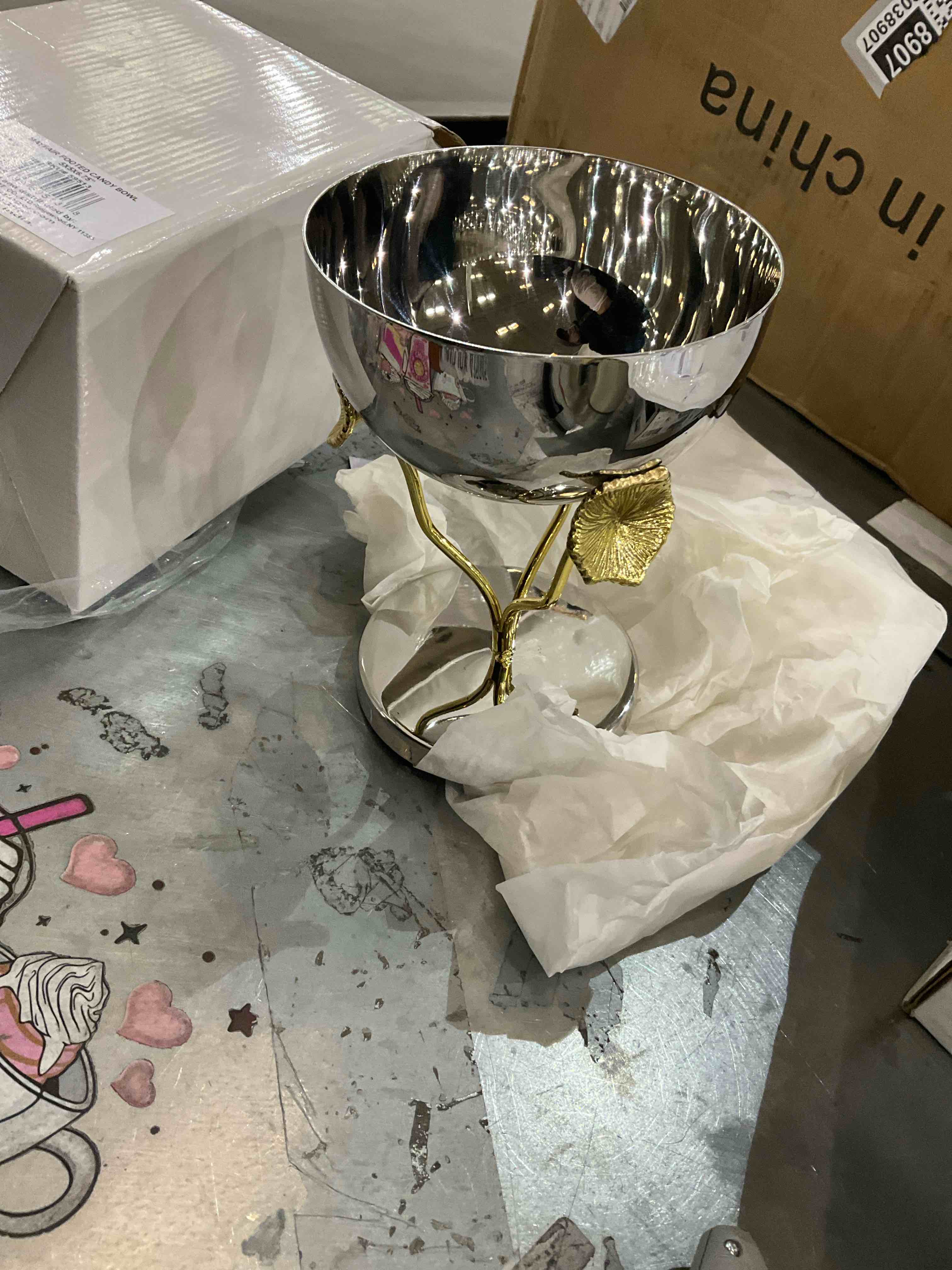 Mayfair footed candy bowl 