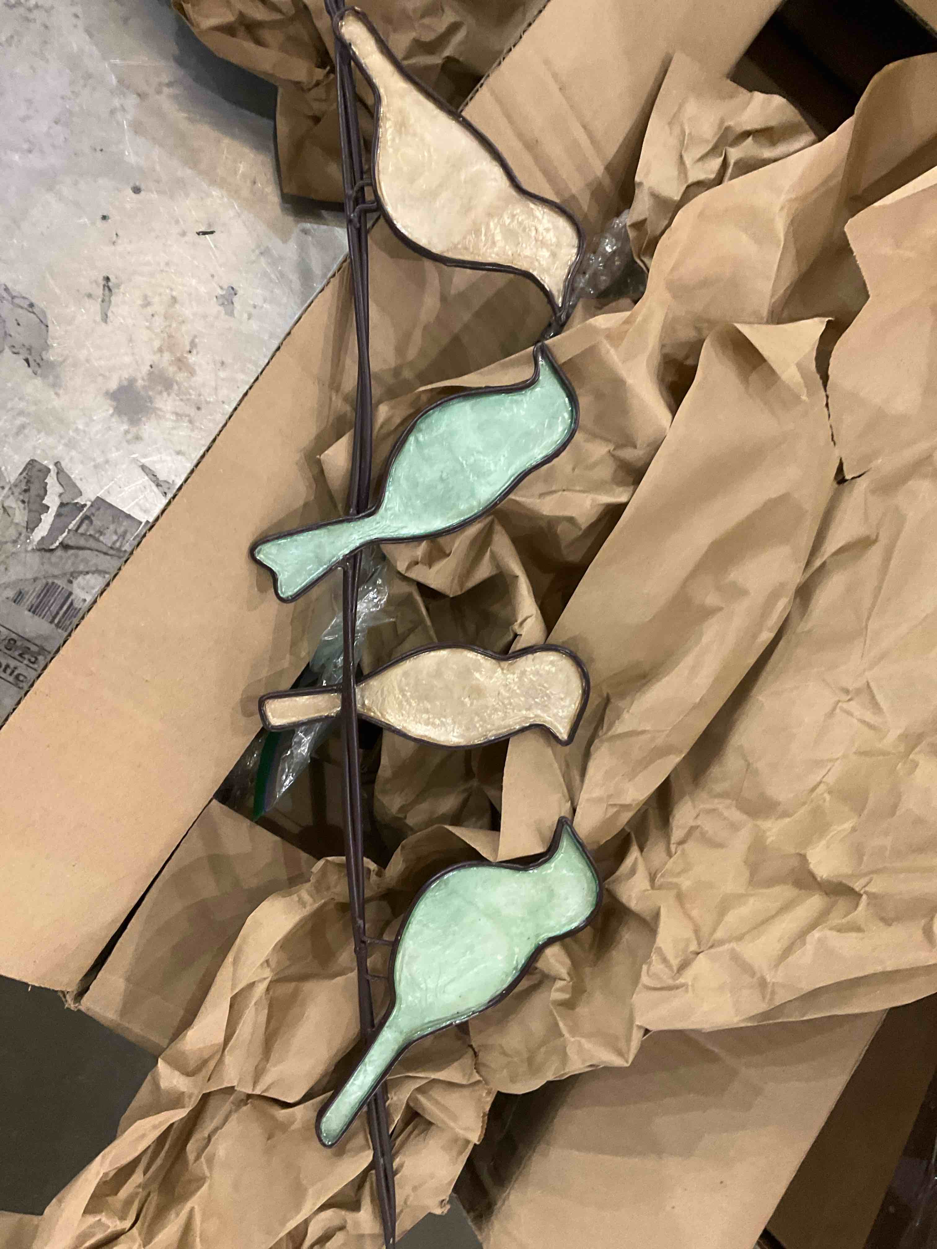 birds on a wire ceramic 