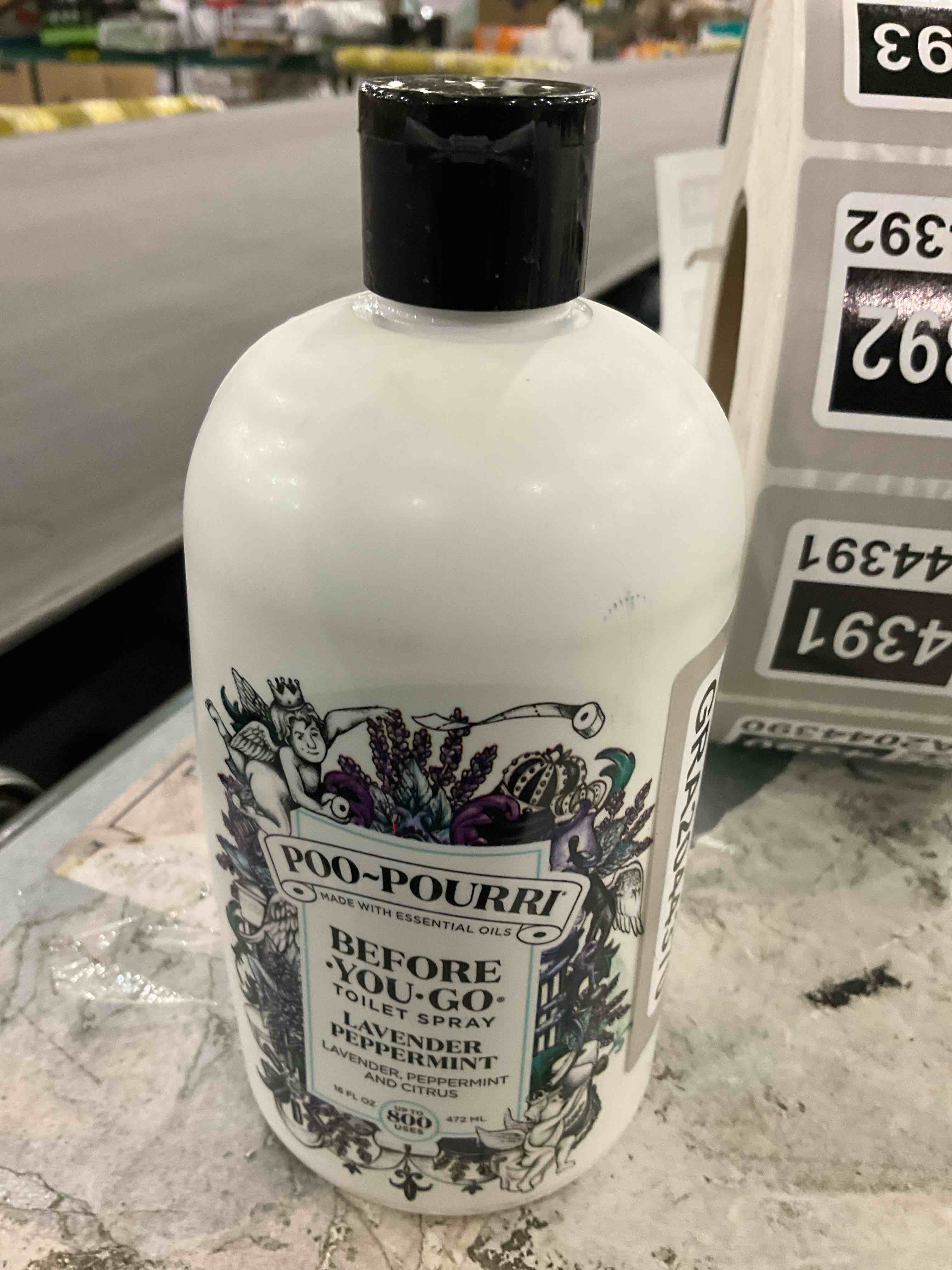 Poo-Pourri Before-You-Go Toilet Spray  Lavender Peppermint  Travel Size 16 mL - Lavender  Peppermint and Citrus 0.34 Fl Oz (Pack of 1)
