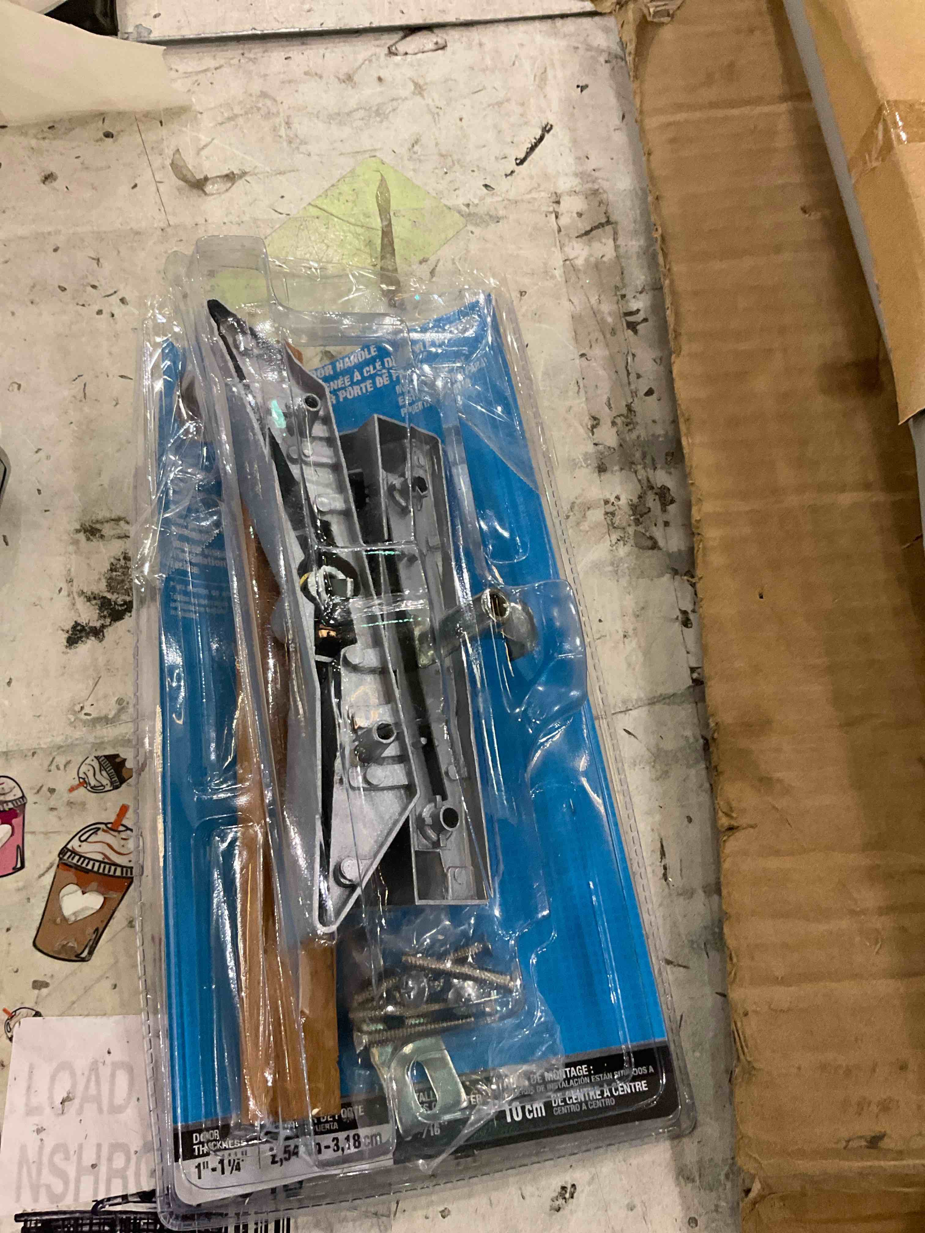 Condition photo showing Good Condition for Wright Products VK1104 Locking Reversible Door Handle  Aluminum/Wood  Oak