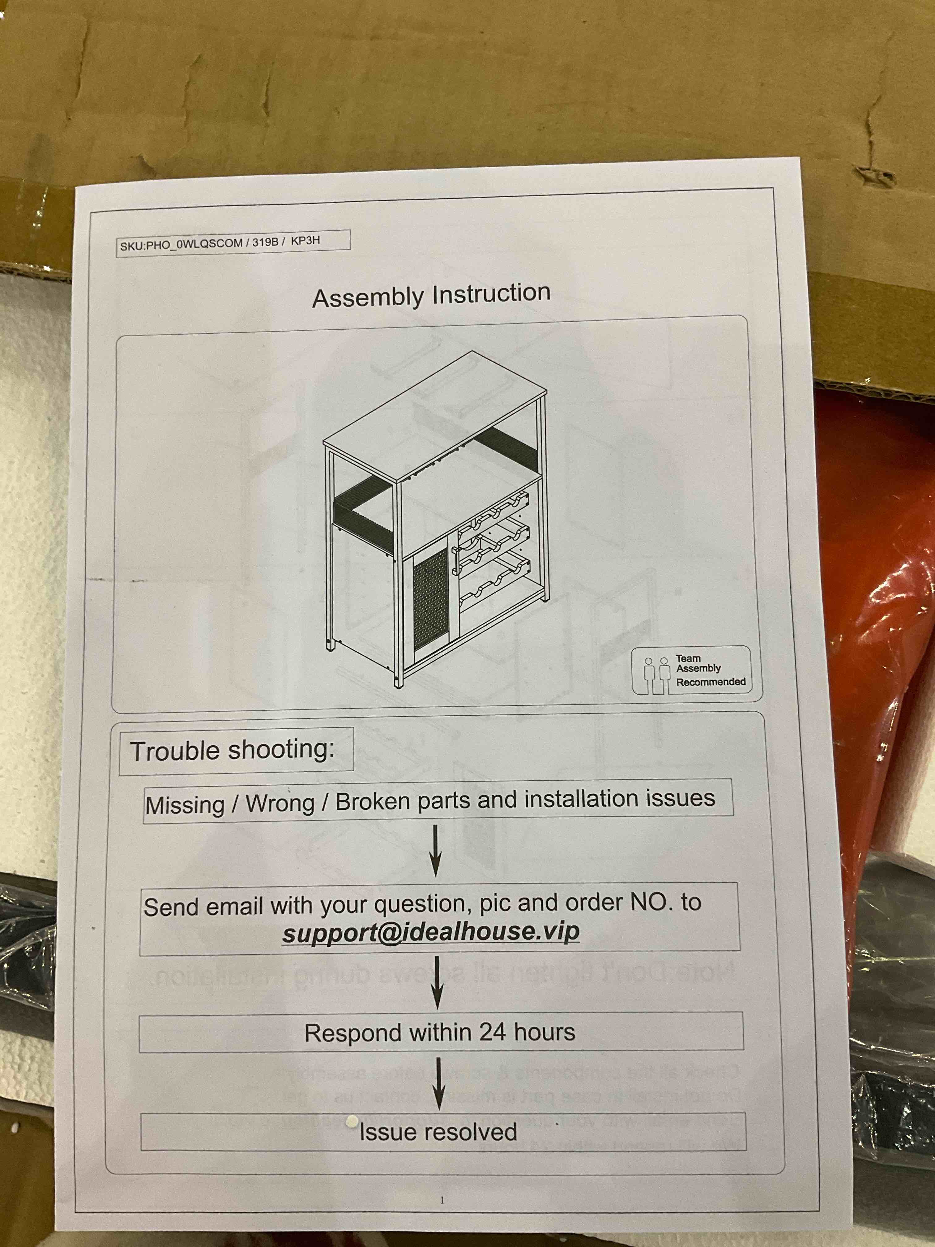 Wine Bar Rack Cabinet