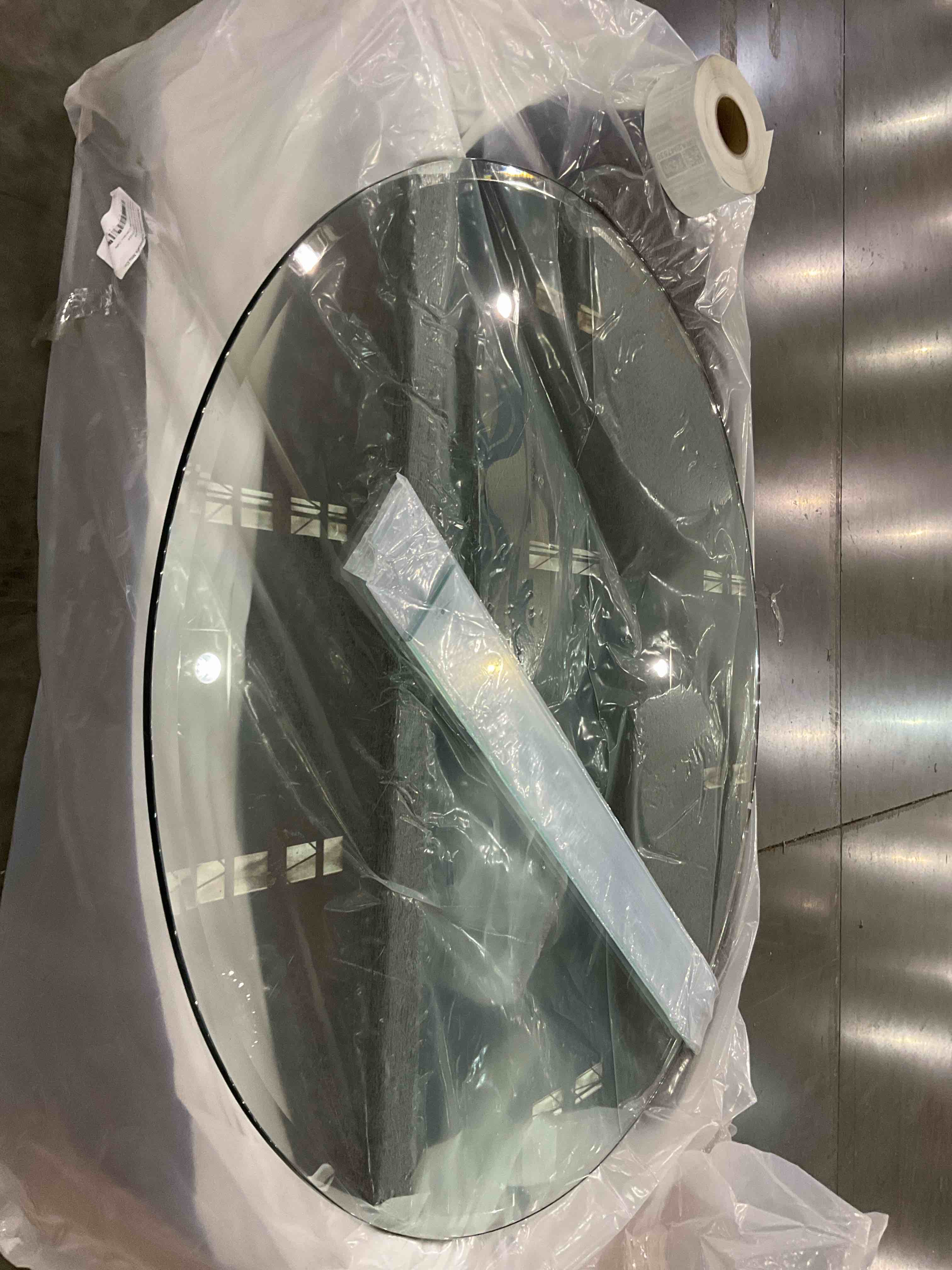 circle glass table top