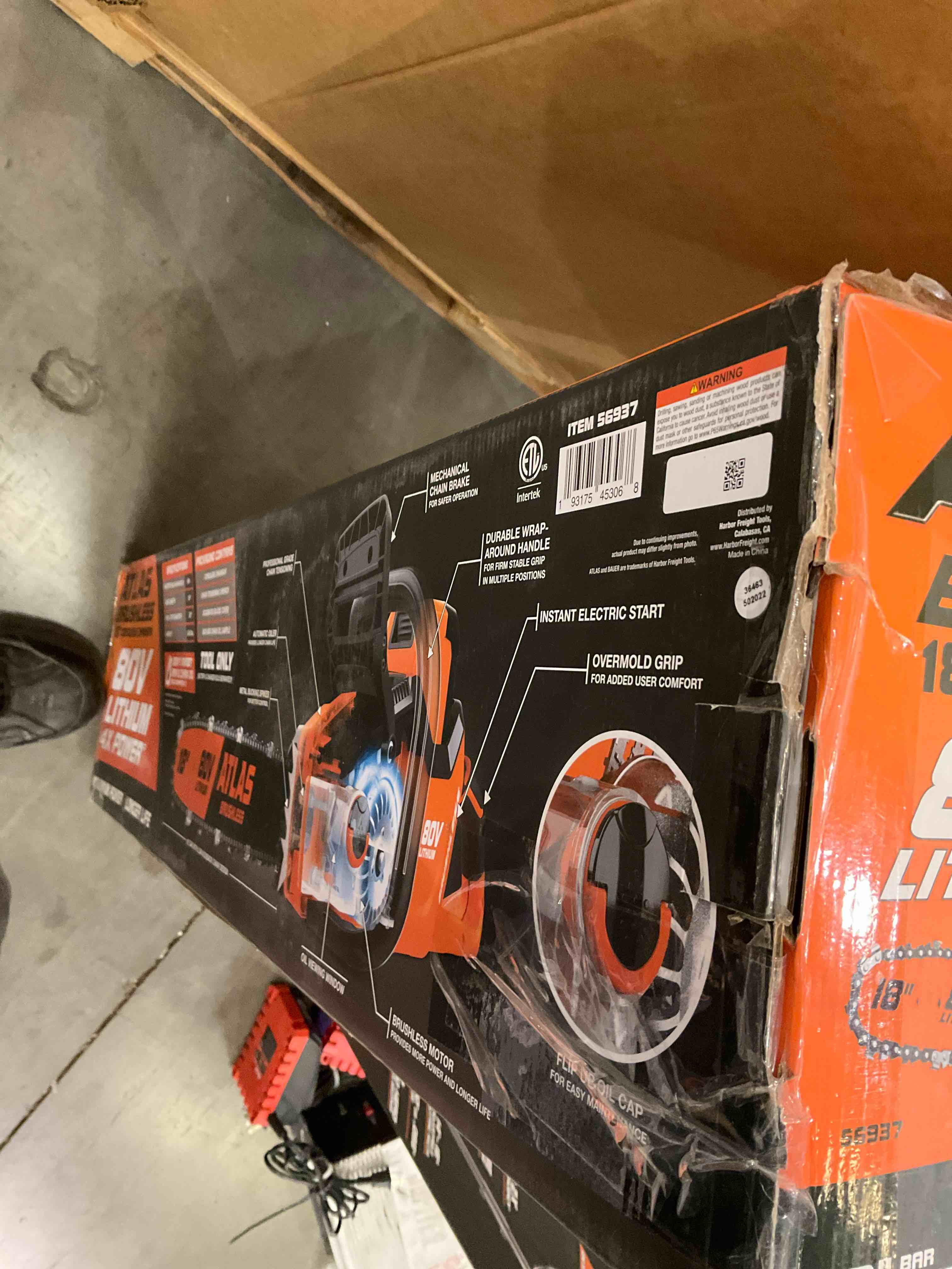 ATLAS 18” cordless electric chainsaw 