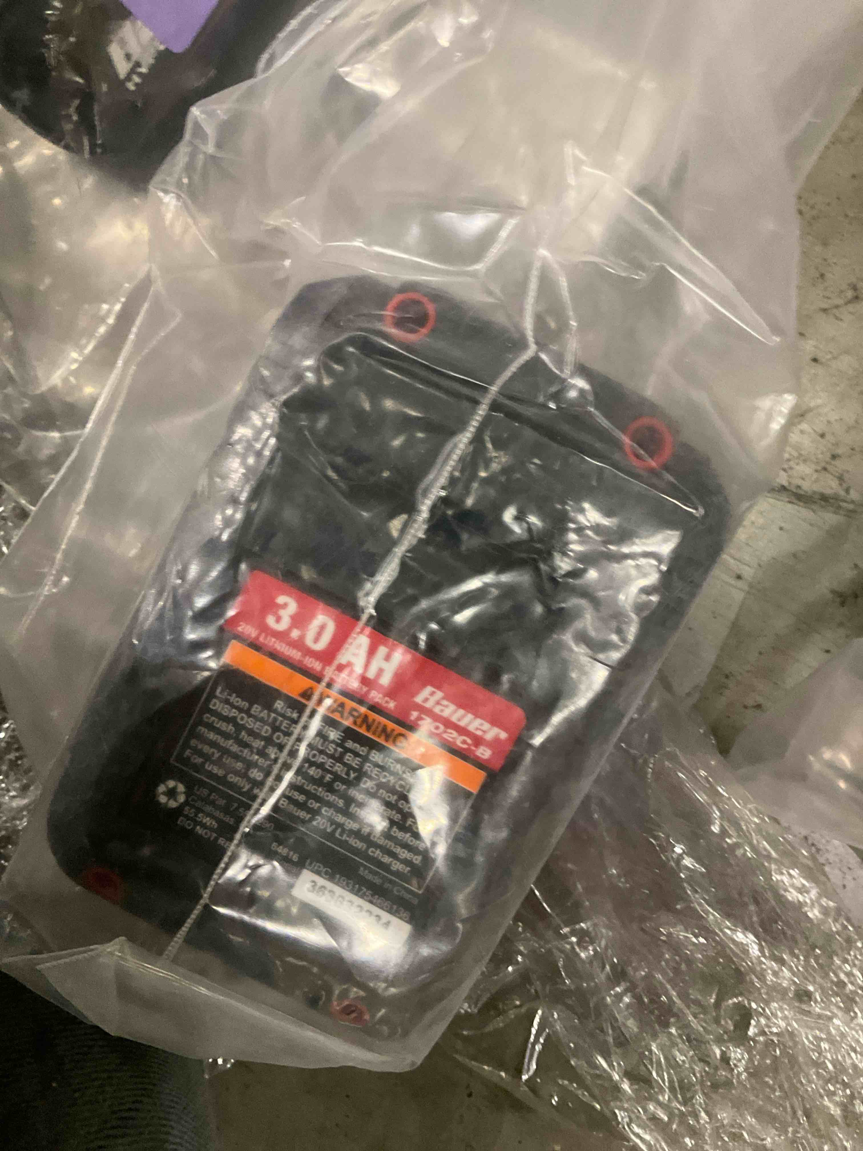 Bauer 3ah lithium ion battery 20v