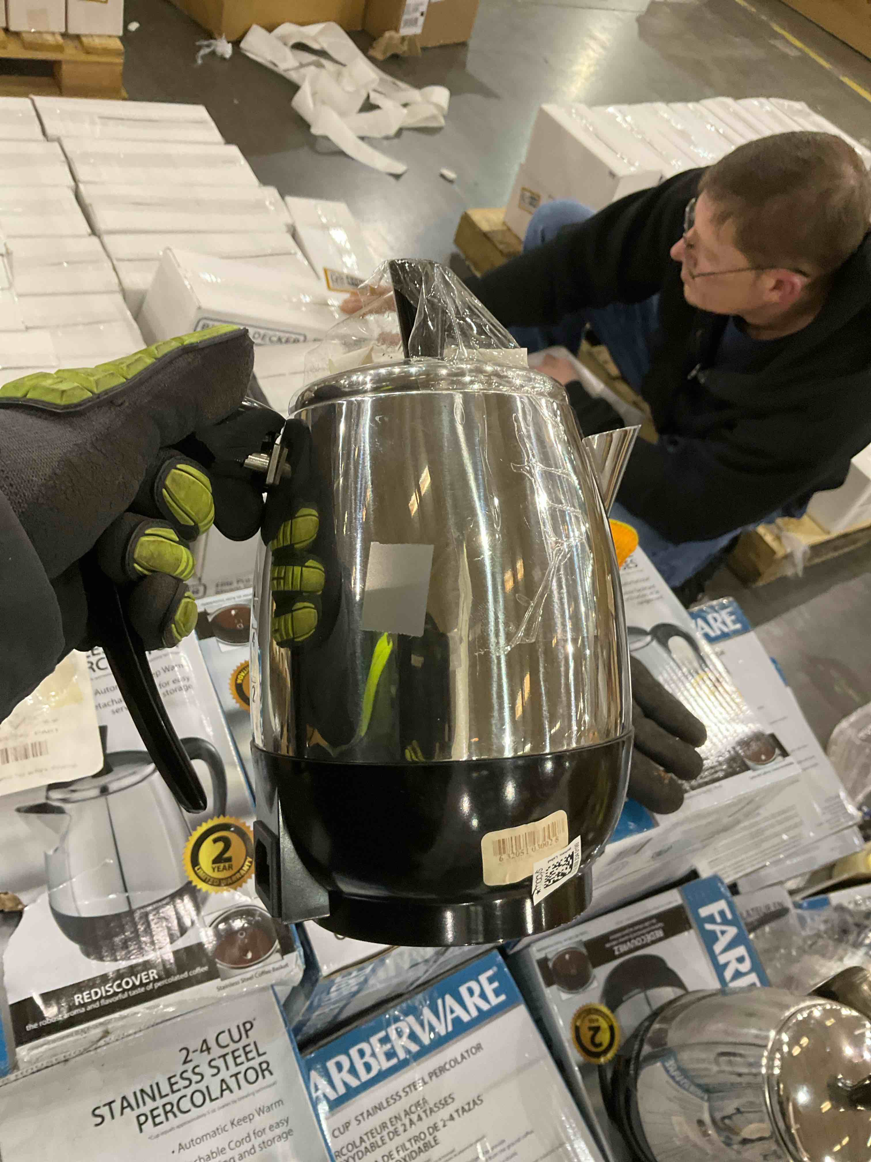 2-4 cup stainless steel percolator