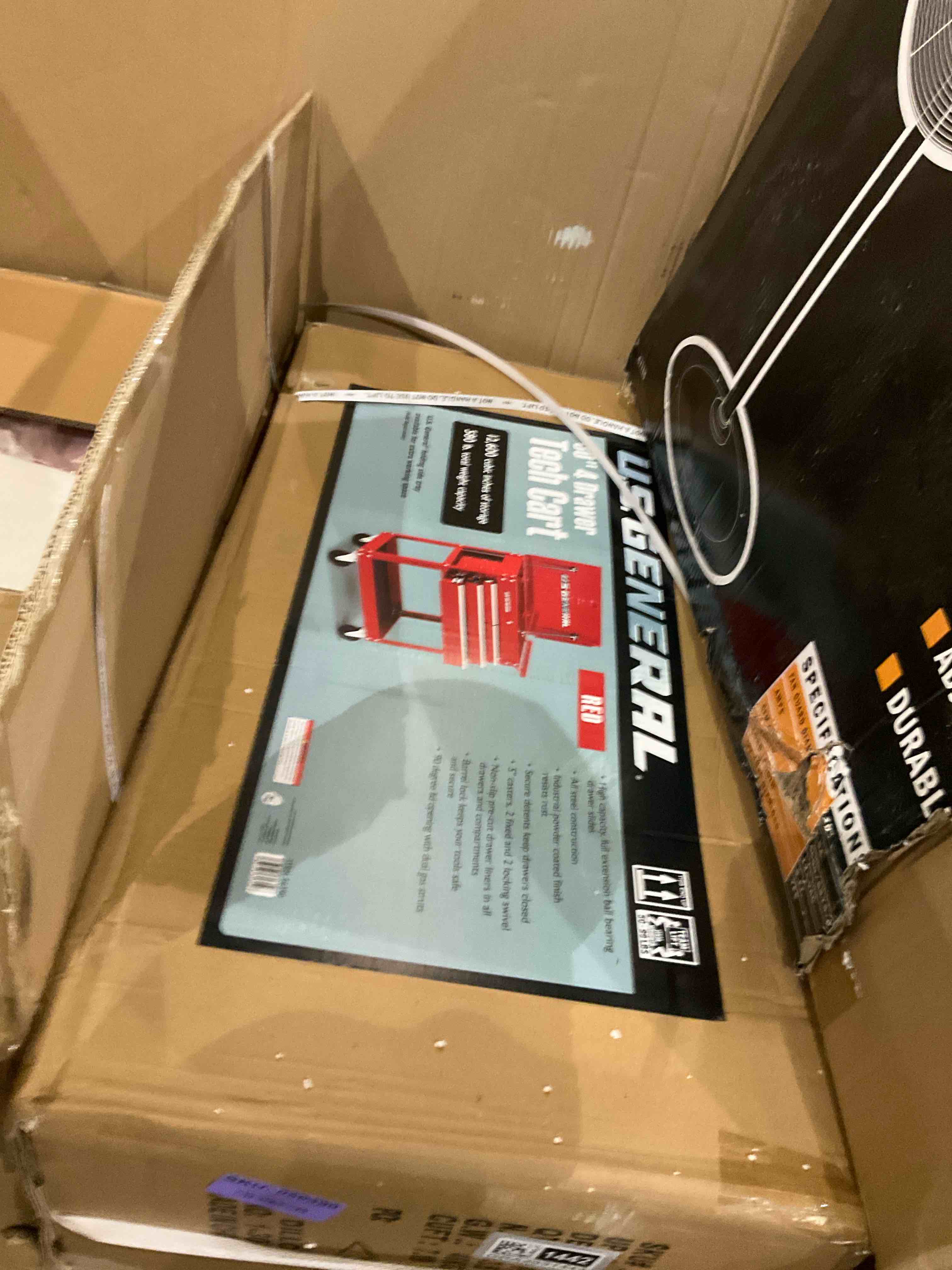 30” 4 drawer tech cart 