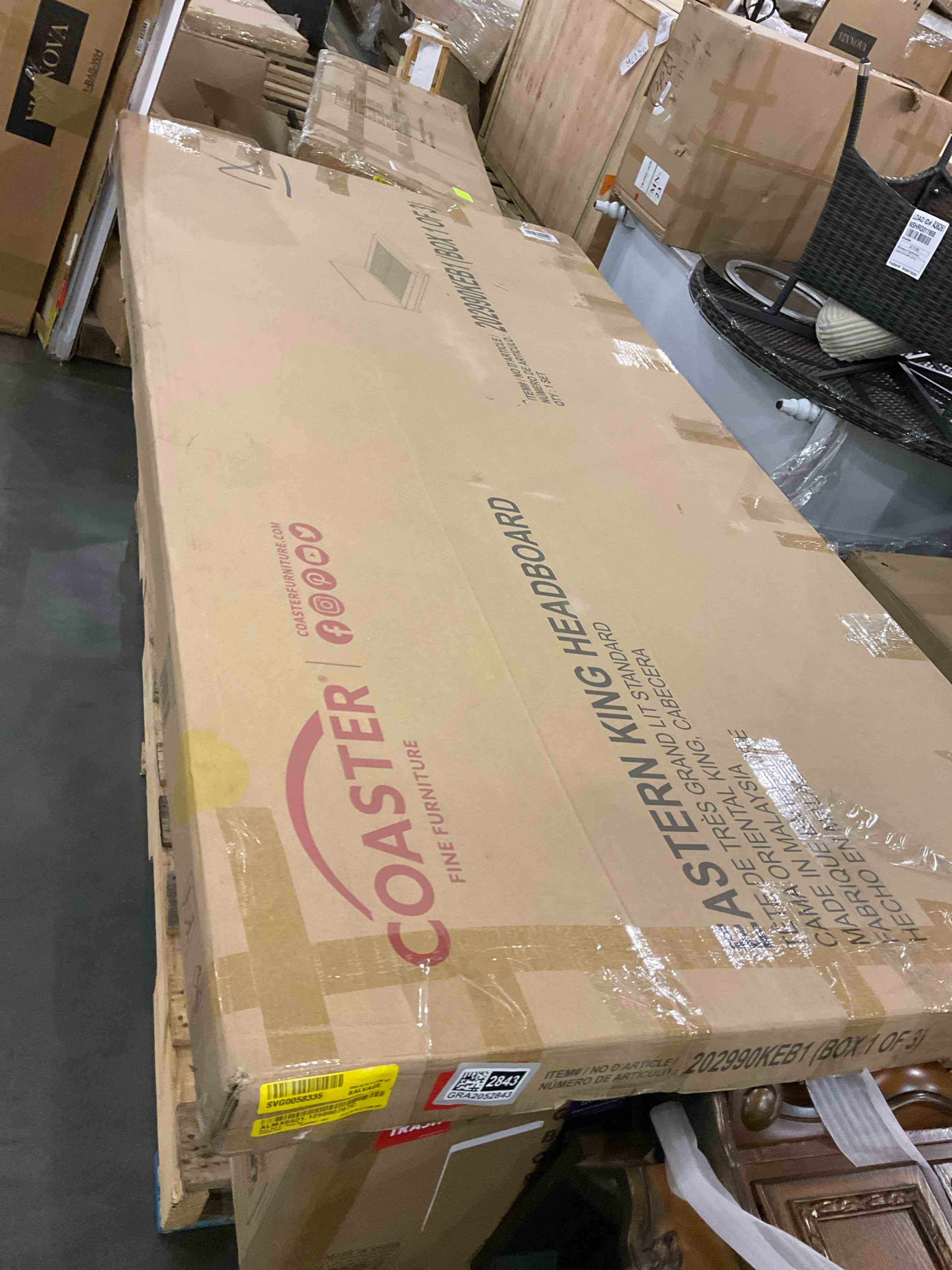 eastern king headboard box 1 of 3