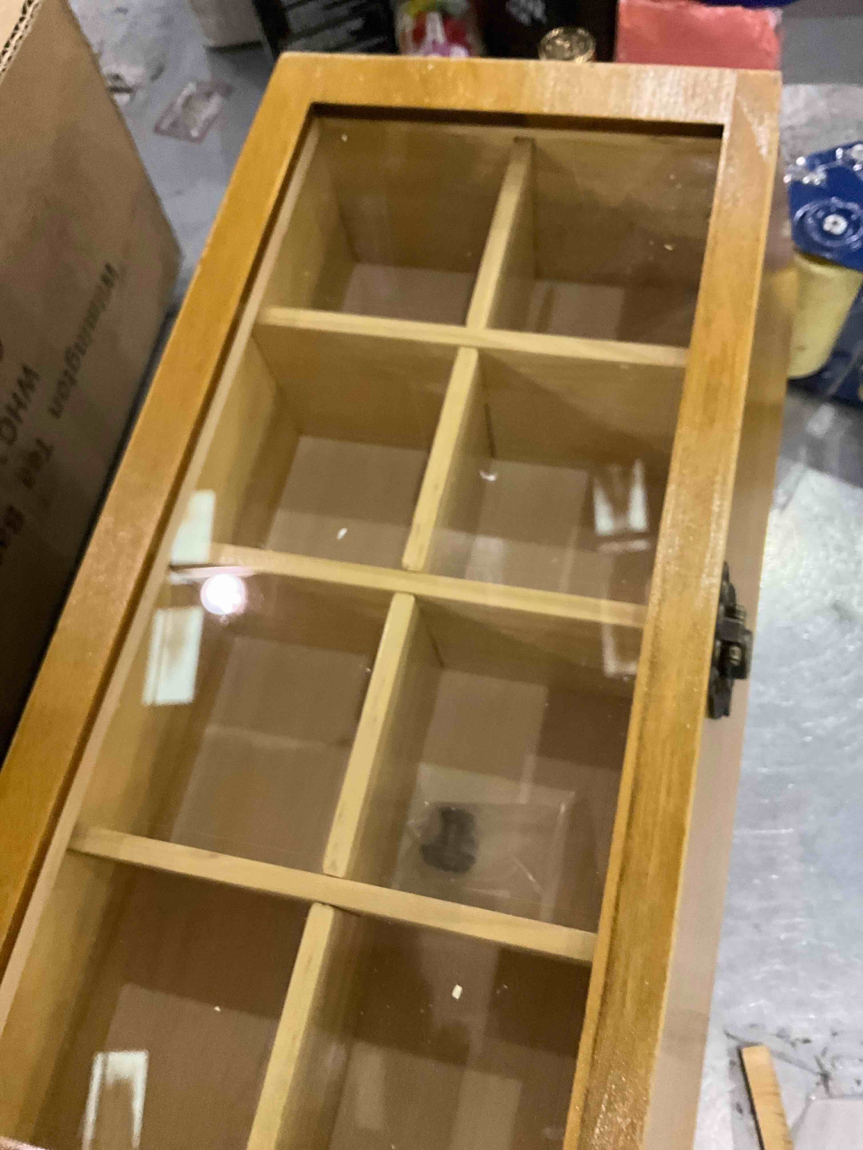 Large Capacity Vintage Wood Tea Box