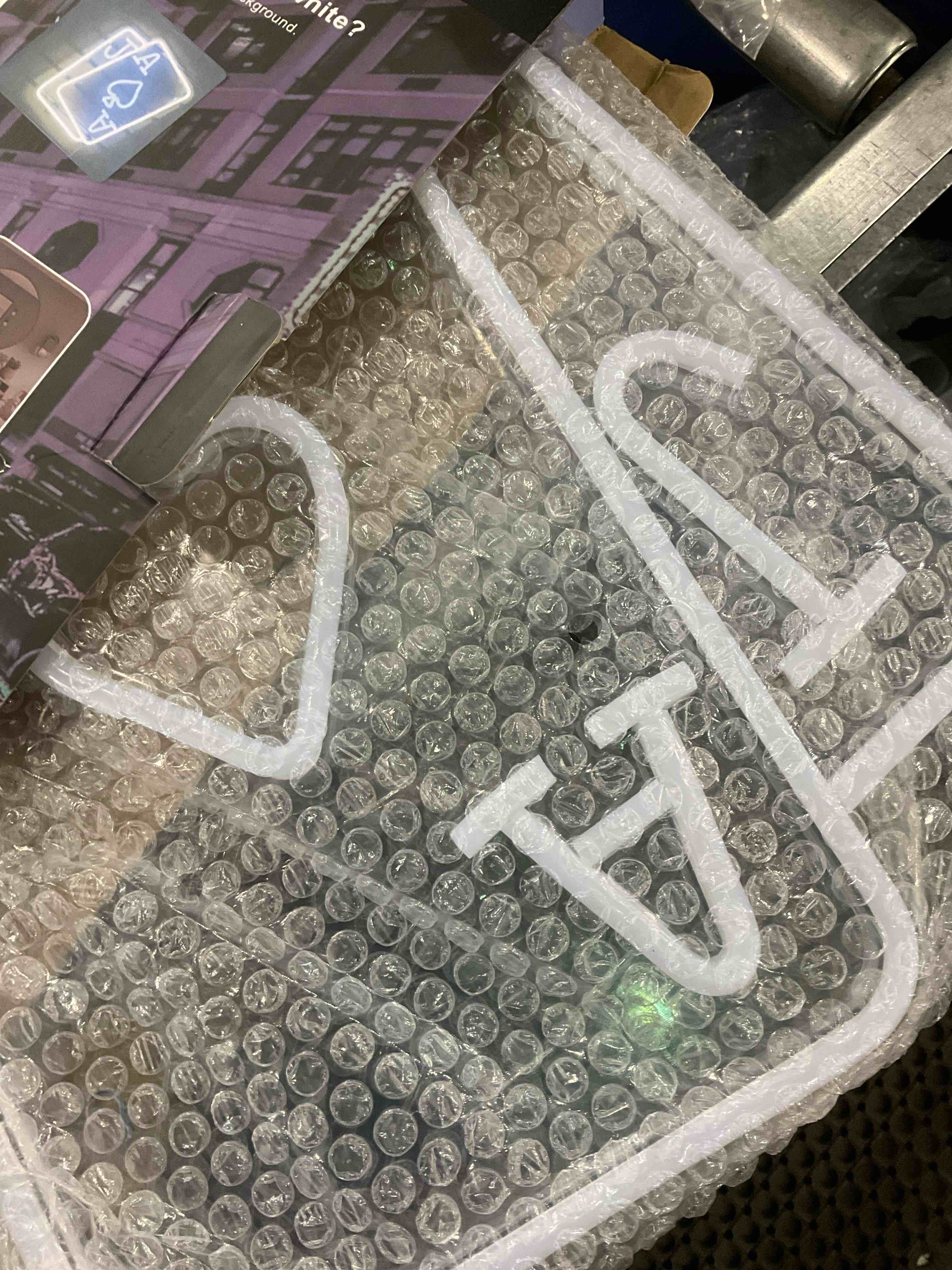 Gamerneon Playing Cards Neon Signs for Wall Decor Poker Teens Led Neon Light Blue White Usb Light Sign for Bedroom Casino Bar Hotel Play Room Birthday Party Decor