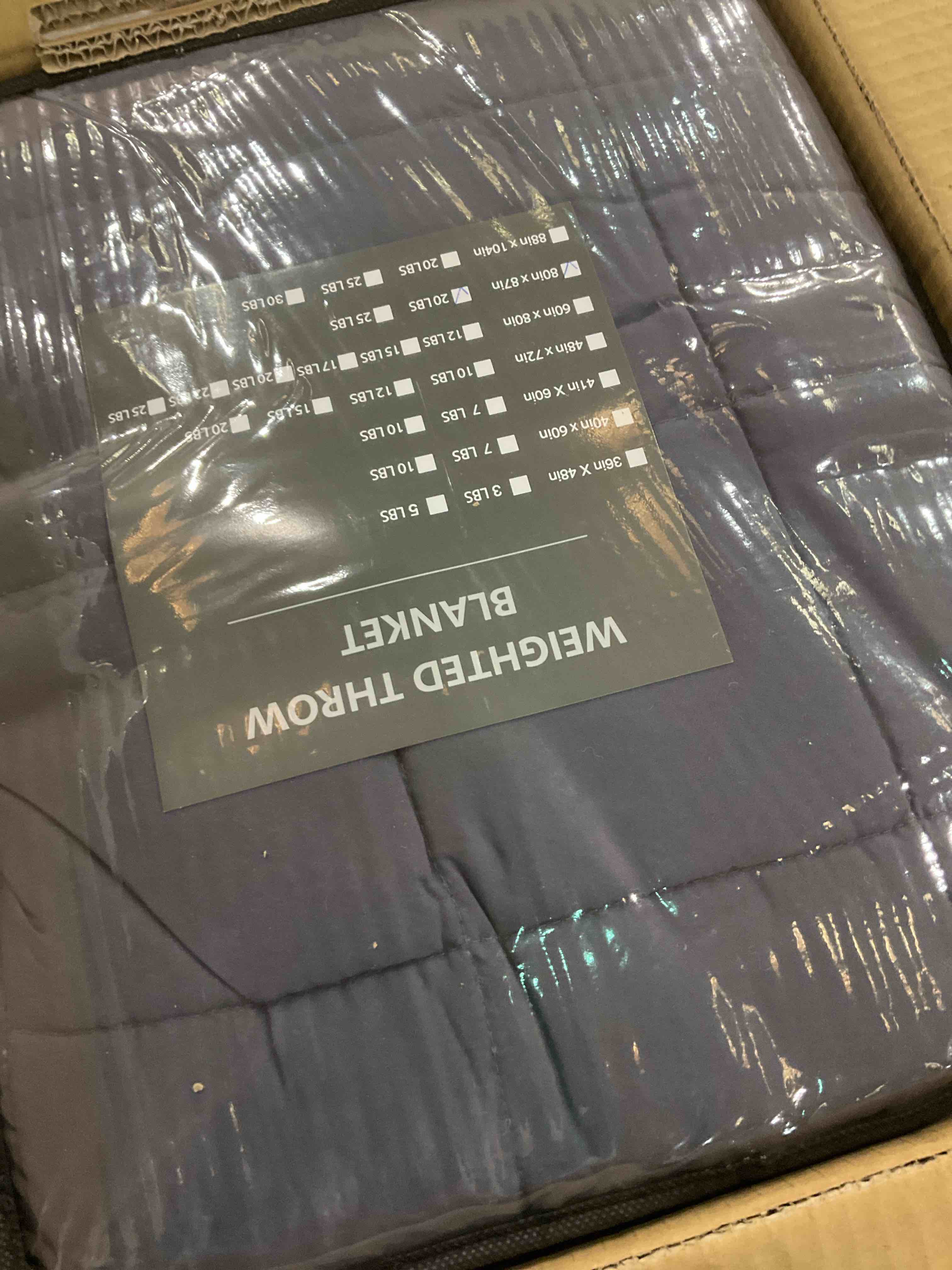 yescool Weighted Blanket for Adults (20 lbs, 80” x 87”, Grey) Cooling Heavy Blanket for Sleeping Perfect for 190-210 lbs, Queen Size Breathable Blanket with Premium Glass Bead, Machine Washable