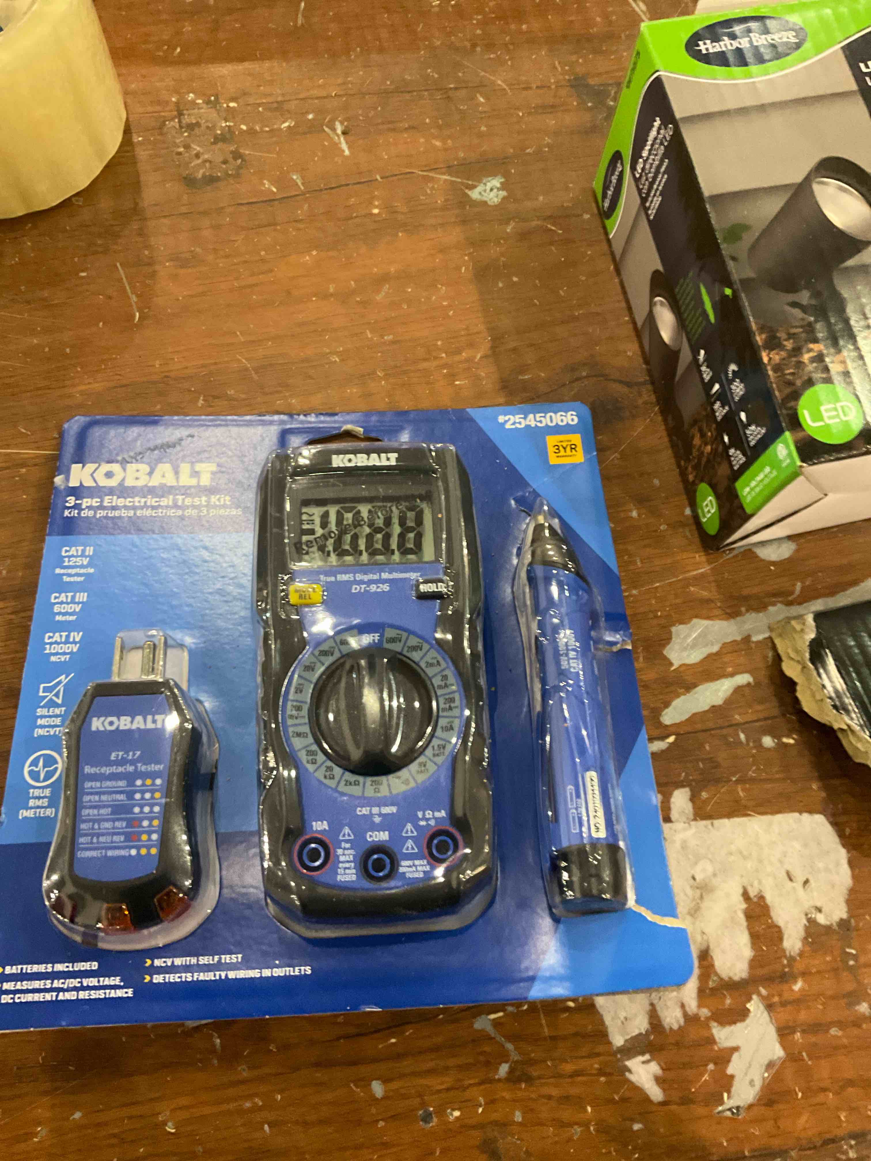 Electrical Test Kit with RANGERHINO Digital Multimeter Tester & Dual Range Non-Contact Voltage Tester & Outlet Tester GFCI Test Diode Resistance Continuity Tester Wire Breakpoint Finder kit