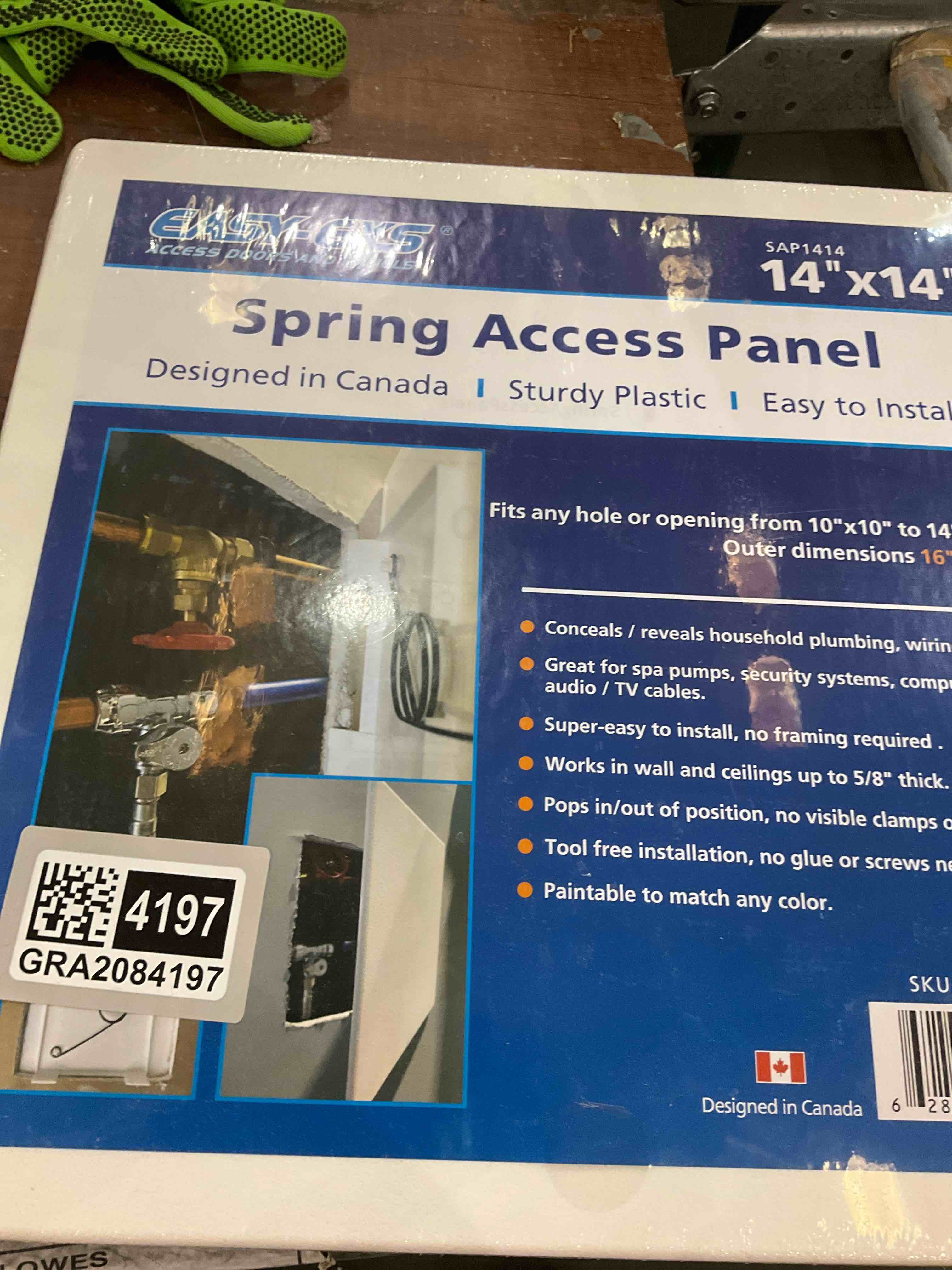 Premier 2002 Series Steel Access Door, 24 x 24 Flush Universal Mount, White (Screwdriver Latch)
