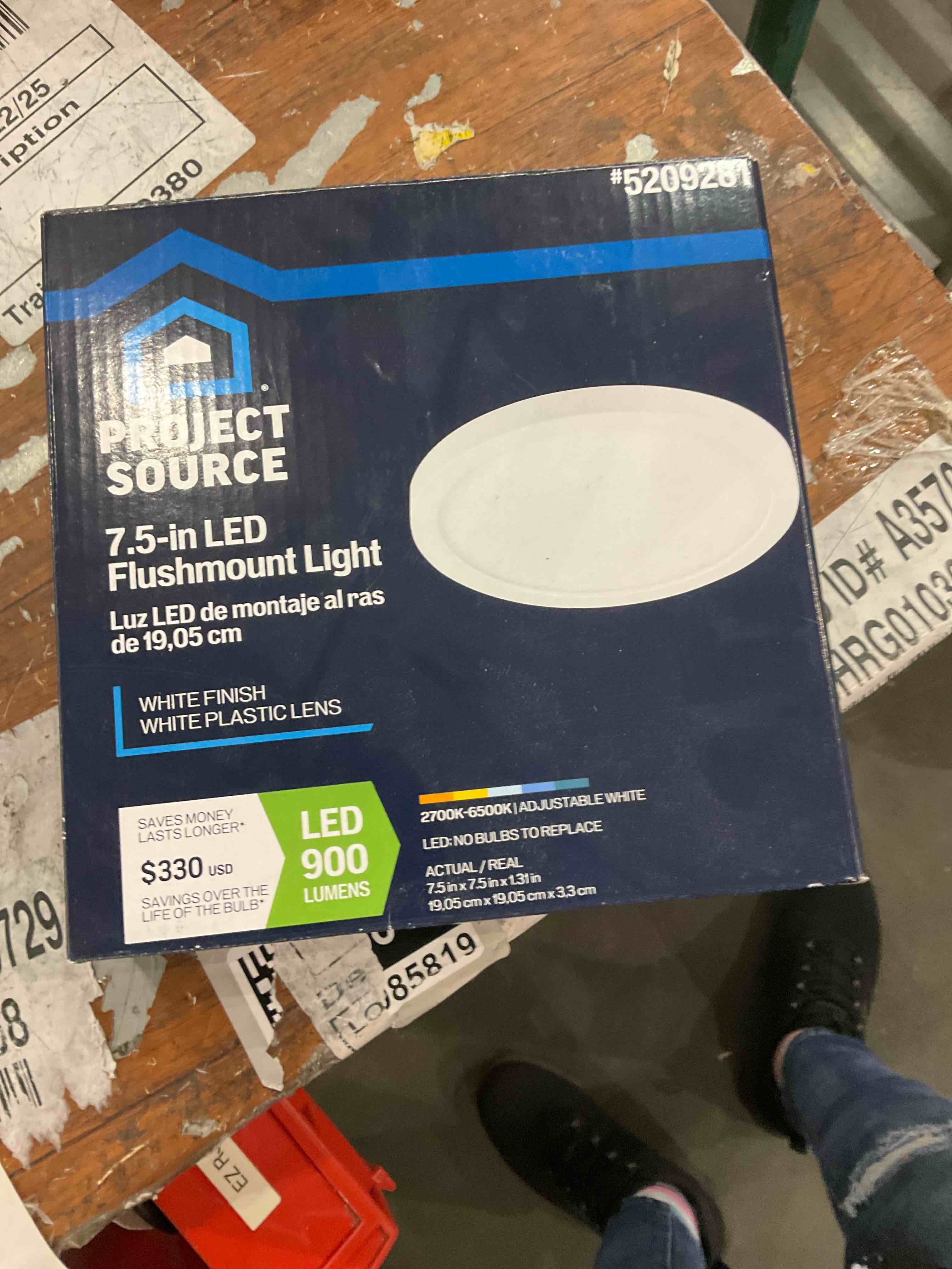 2 Pack 7.5 Inch LED Disk Light Dimmable 3000K/4000K/5000K 3 Color Selectable 1080LM 15W Flush Mount LED Ceiling Light for Kitchen Laundry Room Closet Bathroom